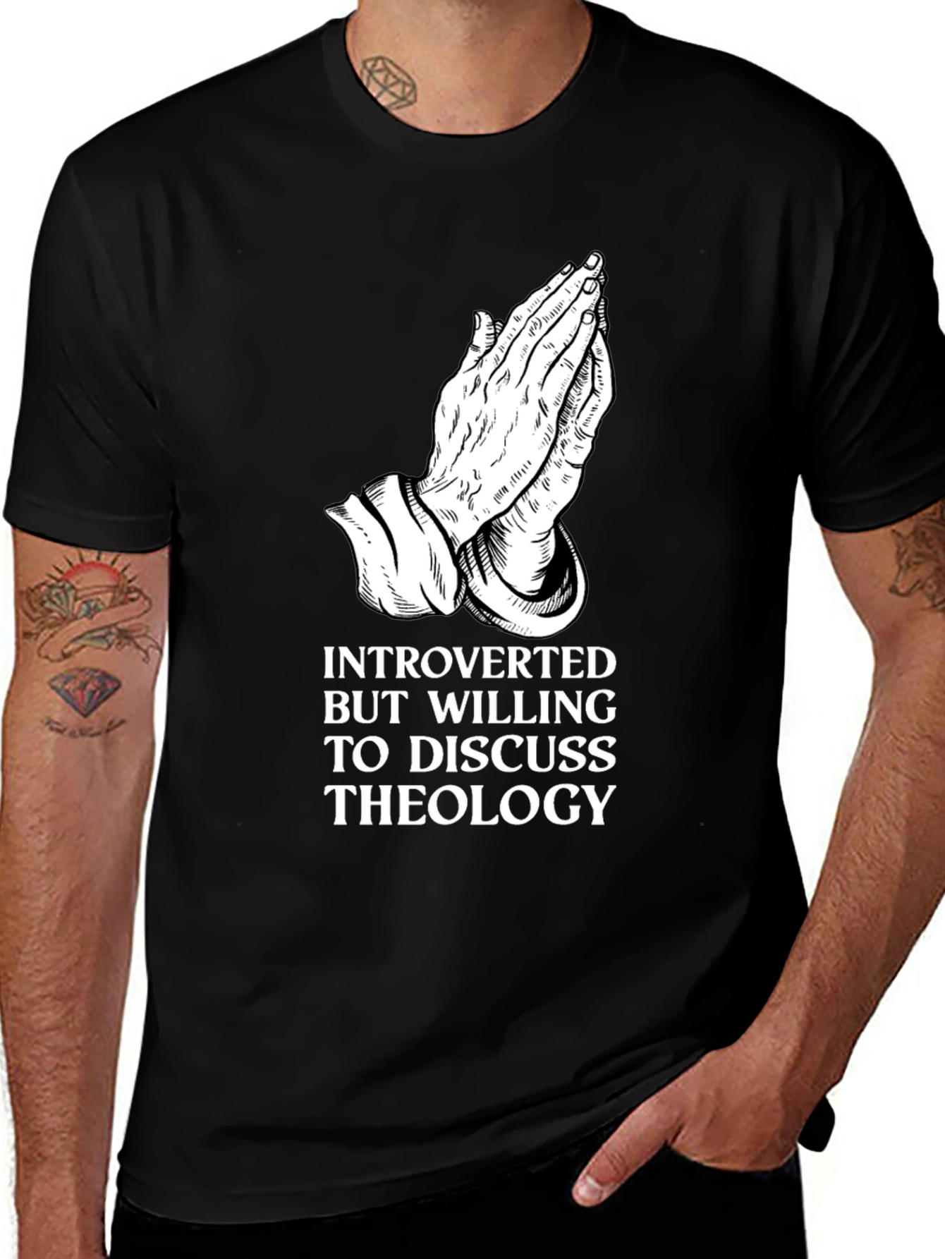 Variant 12 of Introverted Theology Graphic T-Shirt