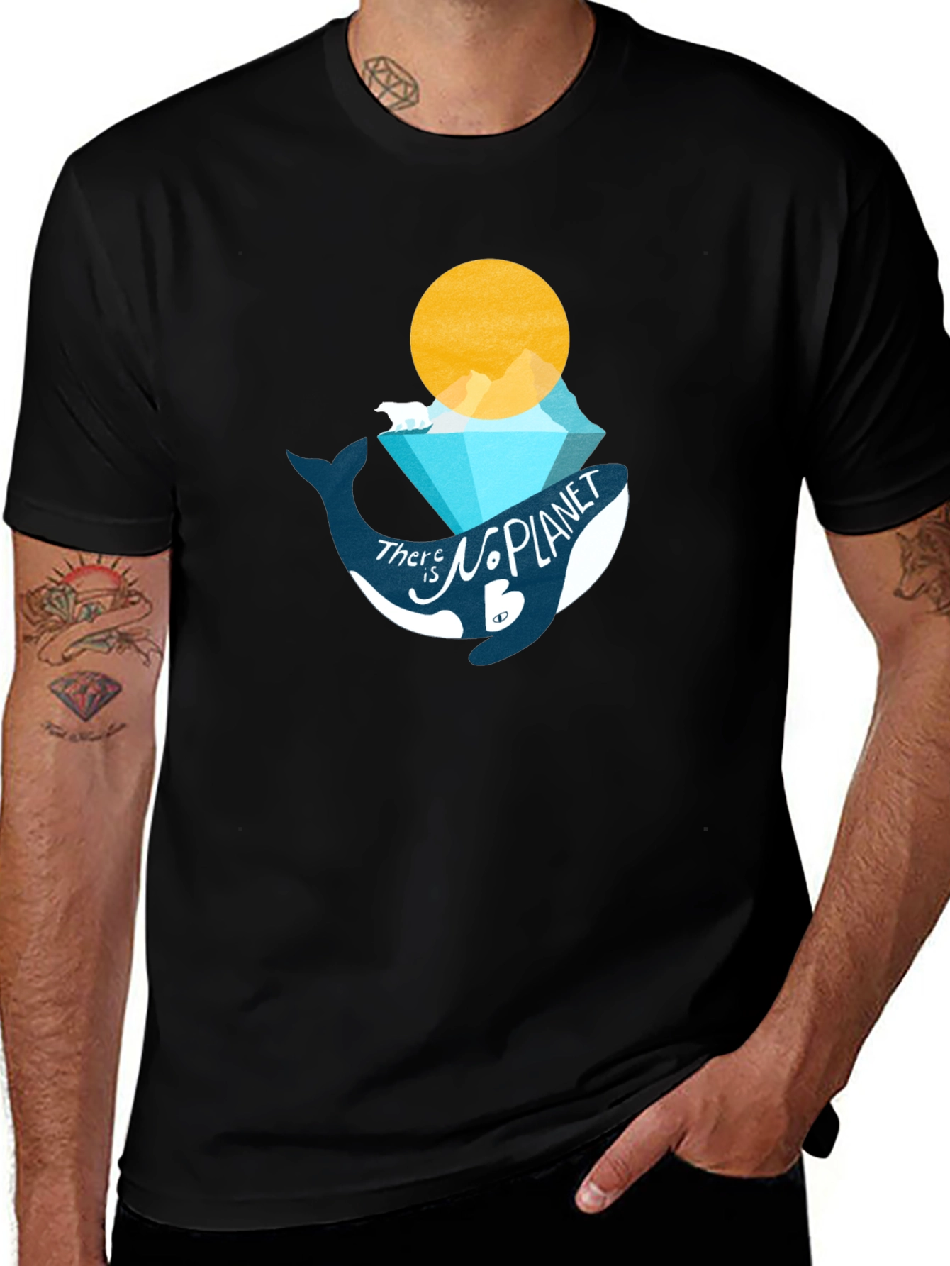 Variant 11 of Eco-Friendly Whale Graphic T-Shirt