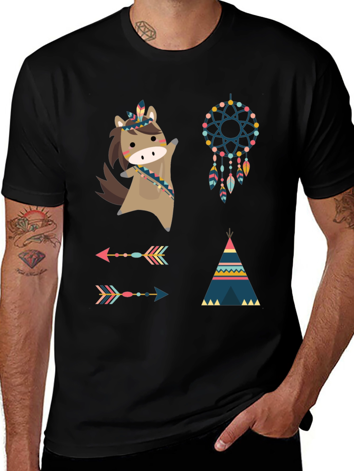 Boho Style Graphic Tee