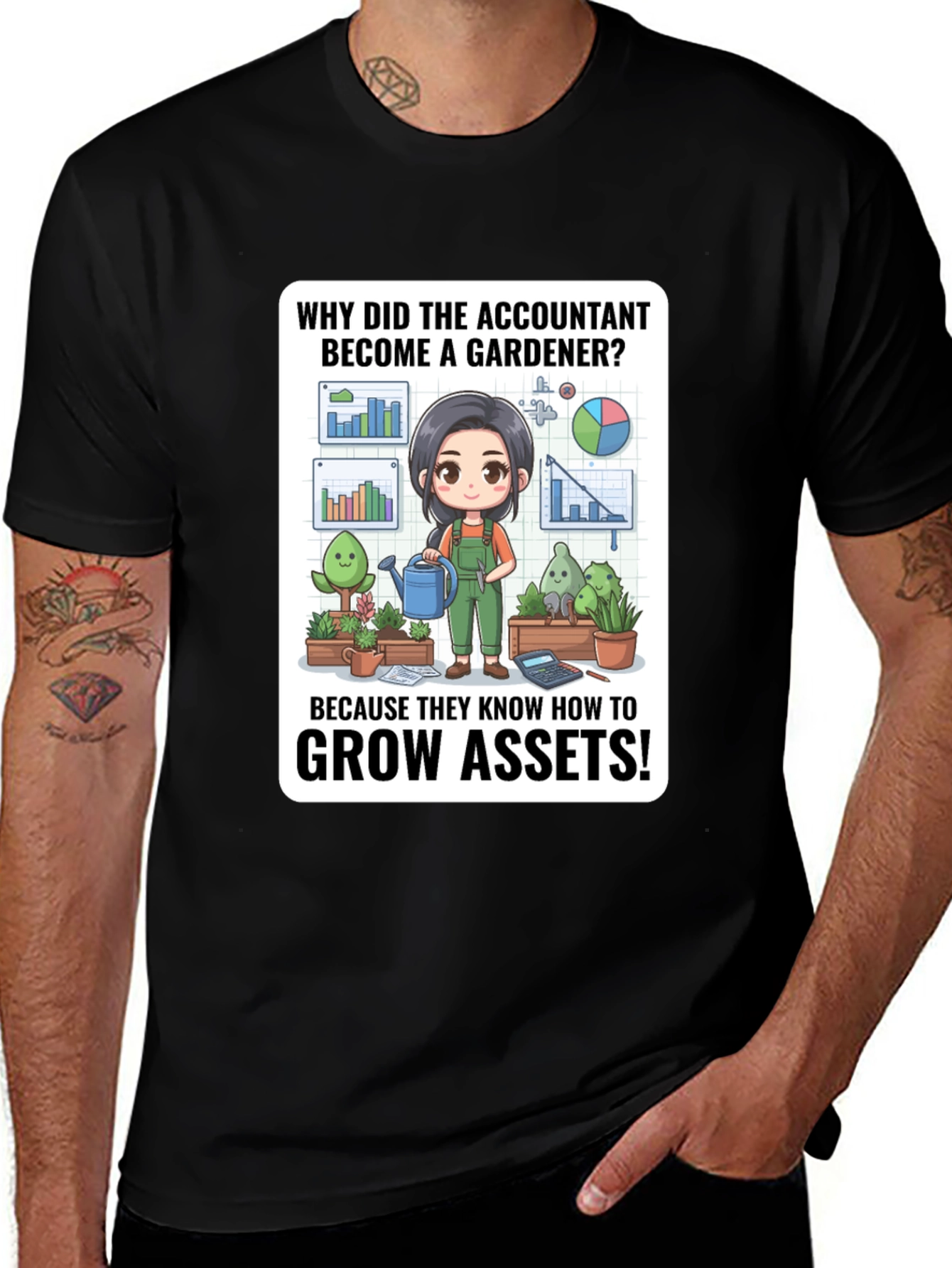 Variant 21 of Accountant Gardener T-Shirt - Grow Assets