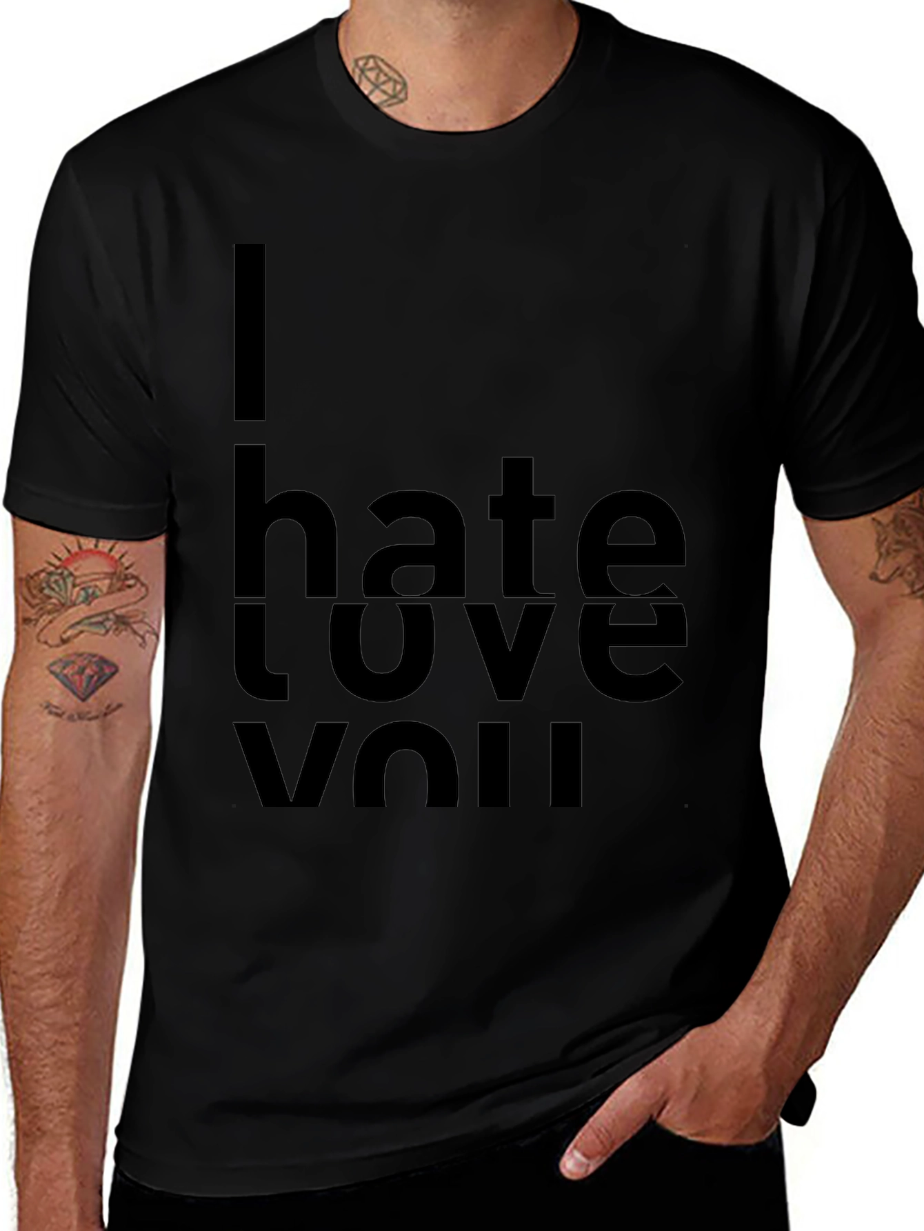 Variant 30 of I Hate Love You Graphic Tee