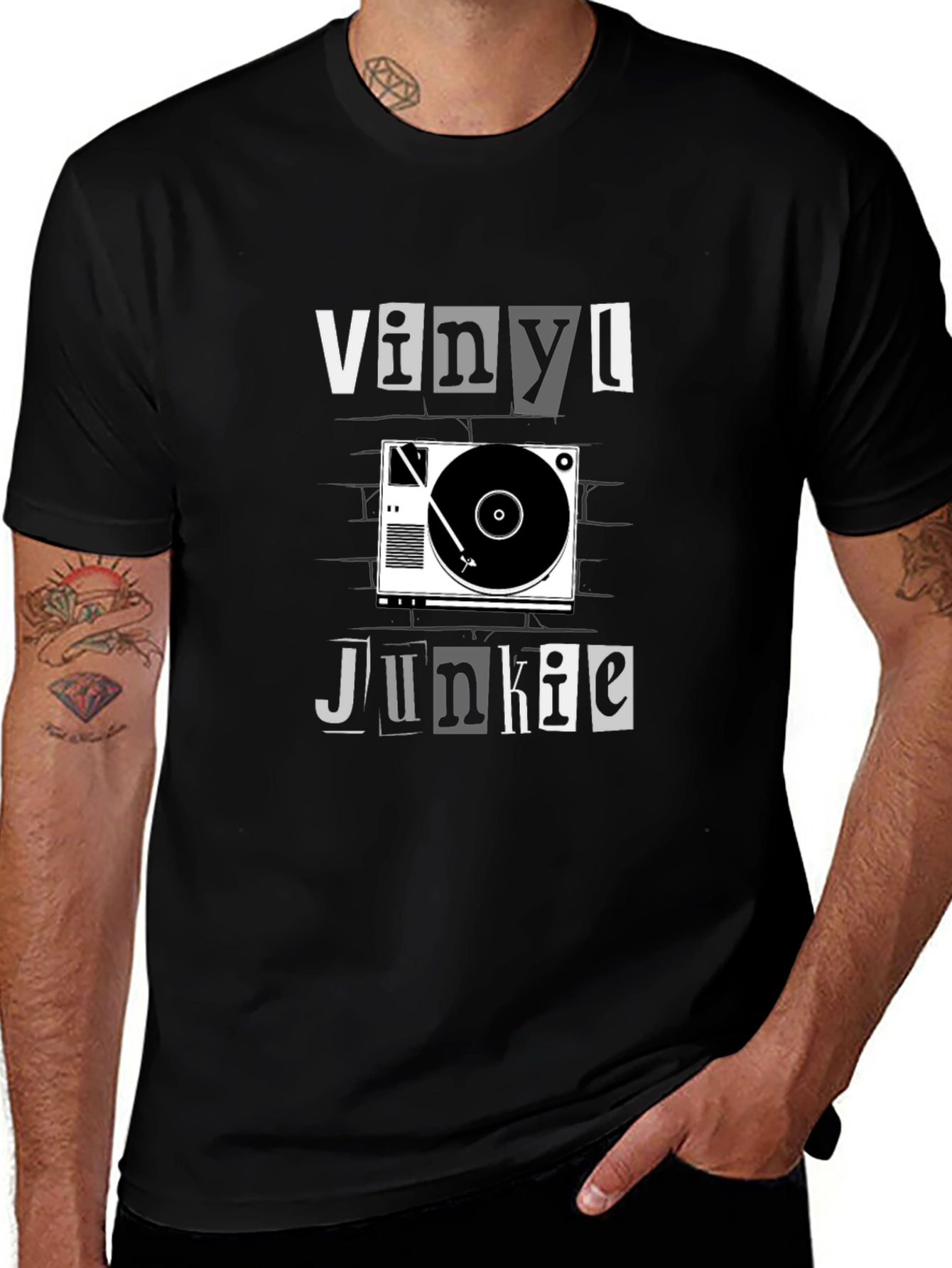 Variant 22 of Vinyl Junkie Graphic T-Shirt