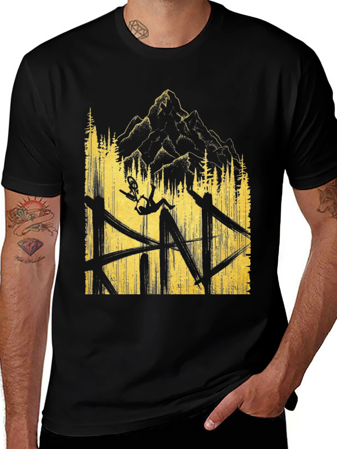 Variant 30 of Mountain Biking T-Shirt - Adventure Ready