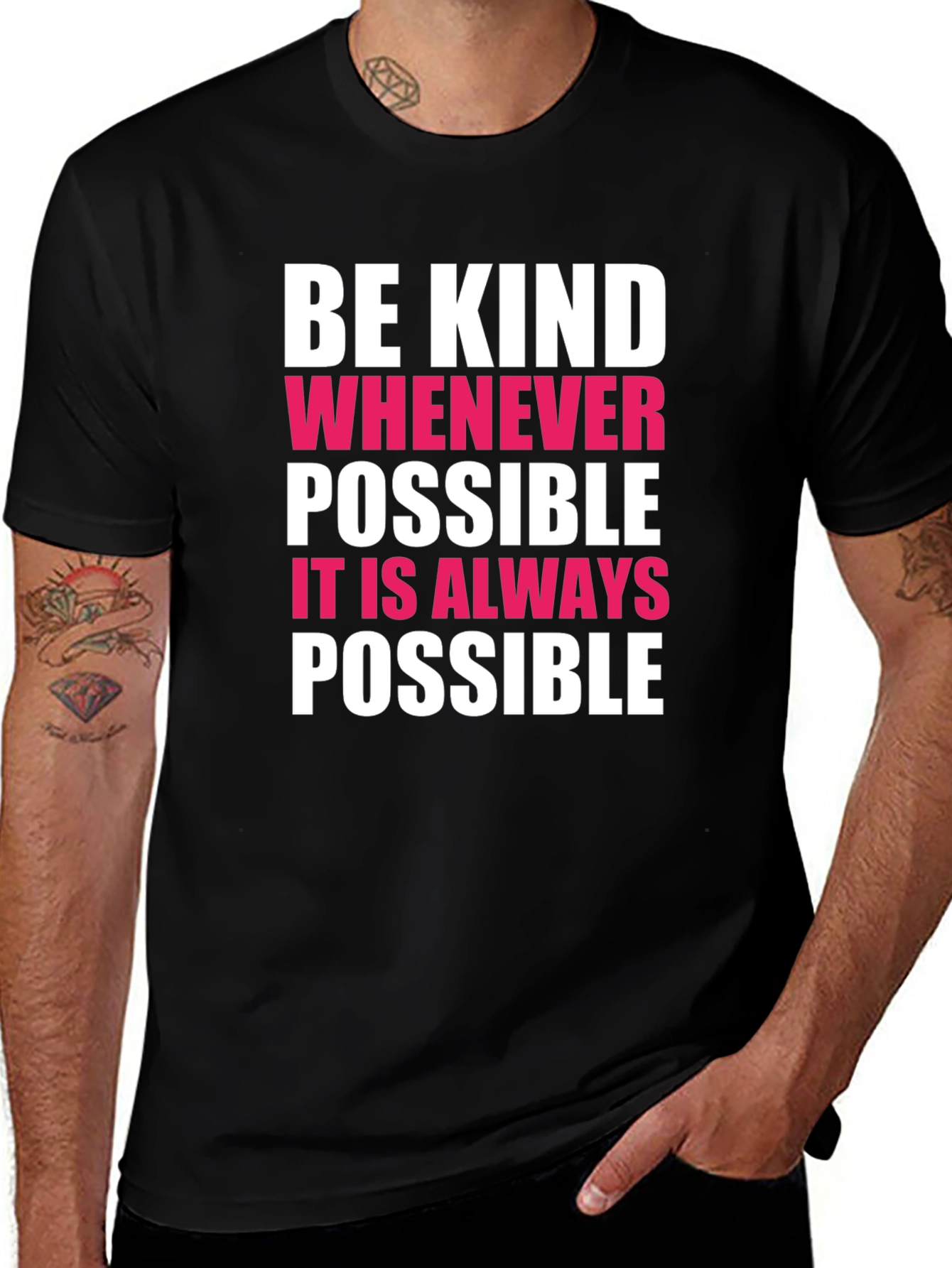 Variant 15 of Be Kind Graphic T-Shirt - Positive Message Tee