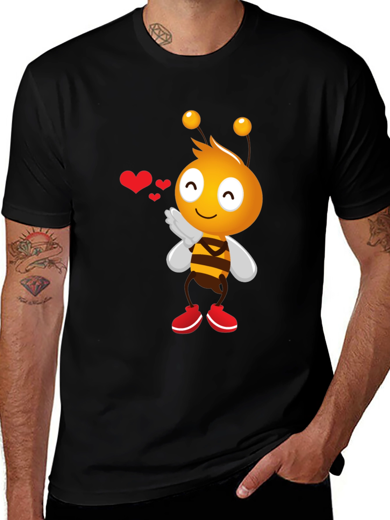 Variant 22 of Cute Bee Cartoon Graphic T-Shirt