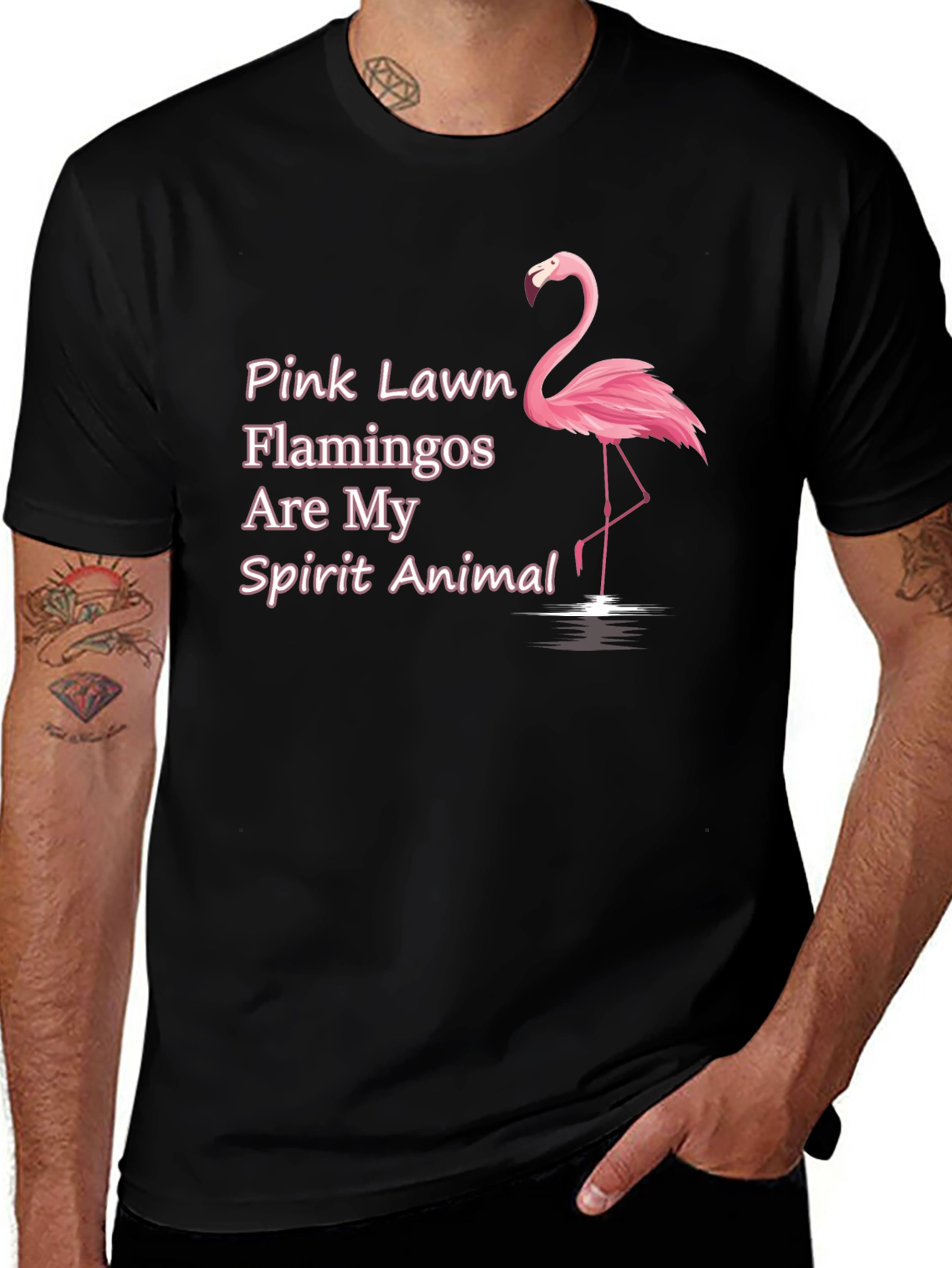 Variant 29 of Pink Flamingo Spirit Animal T-Shirt