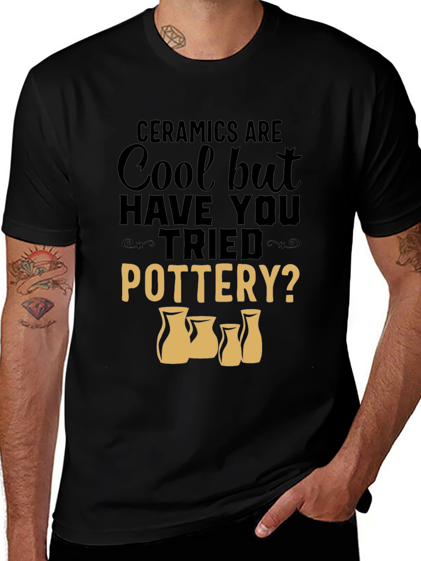 Variant 3 of Ceramics Are Cool Pottery T-Shirt