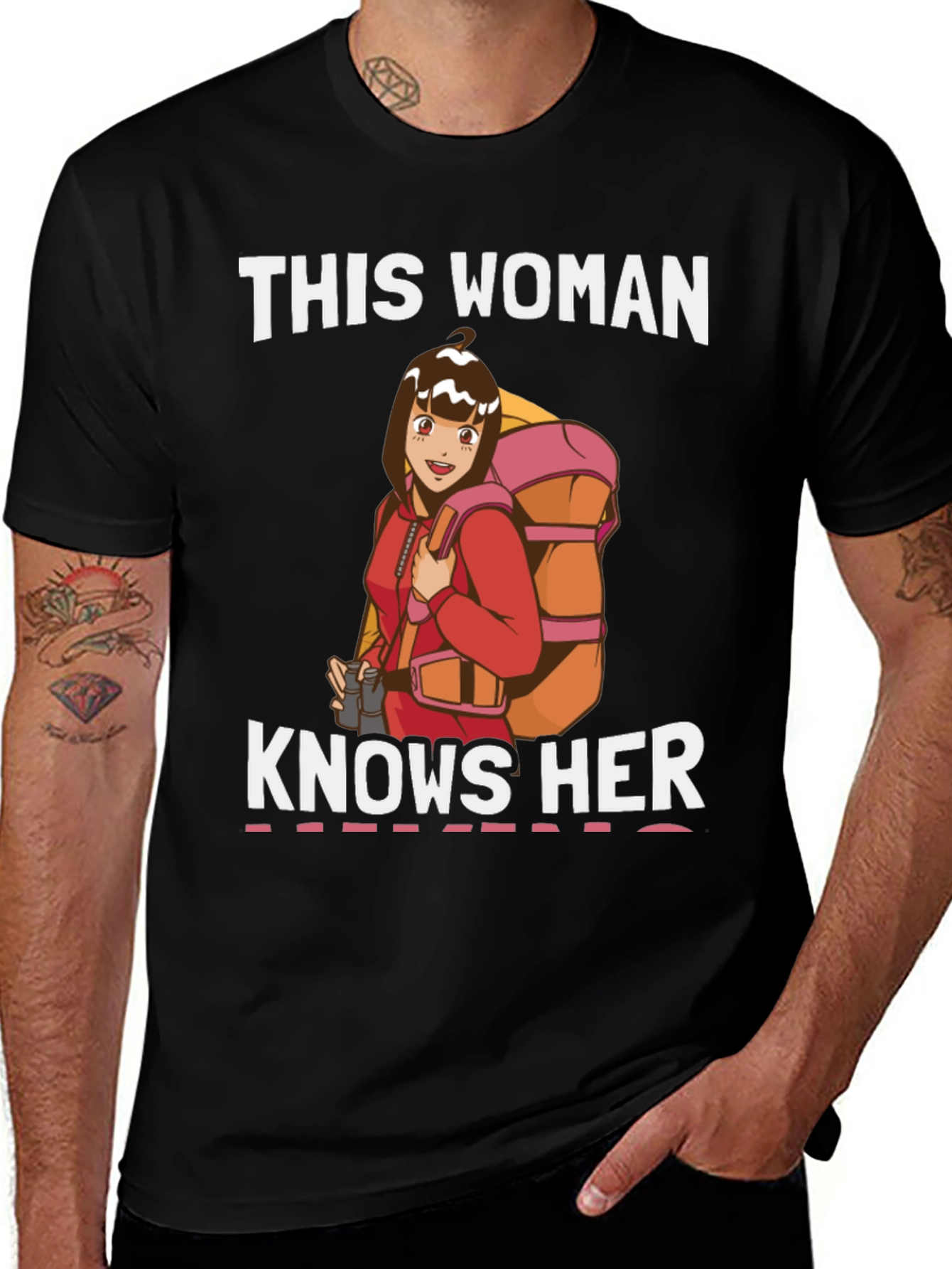 Variant 10 of This Woman Knows Her Hiking T-Shirt