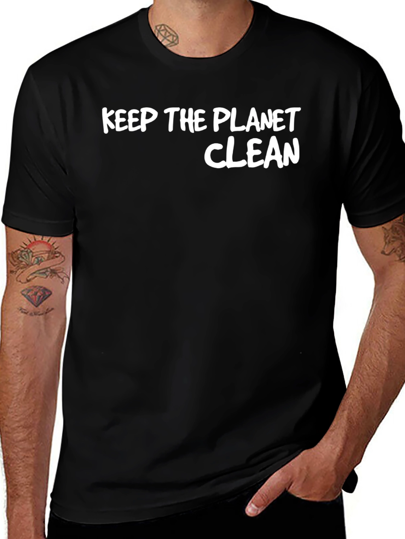 Variant 5 of Keep The Planet Clean Graphic T-Shirt