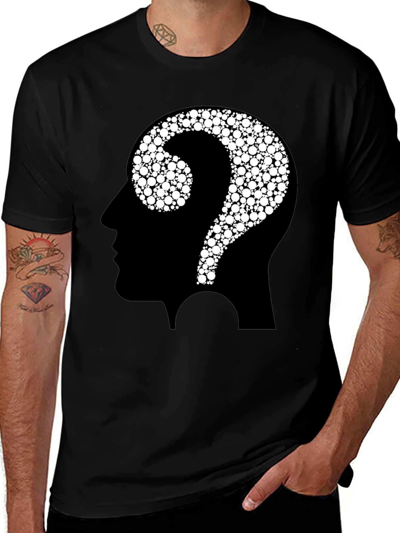 Puzzled Mind T-Shirt - Creative Graphic Tee