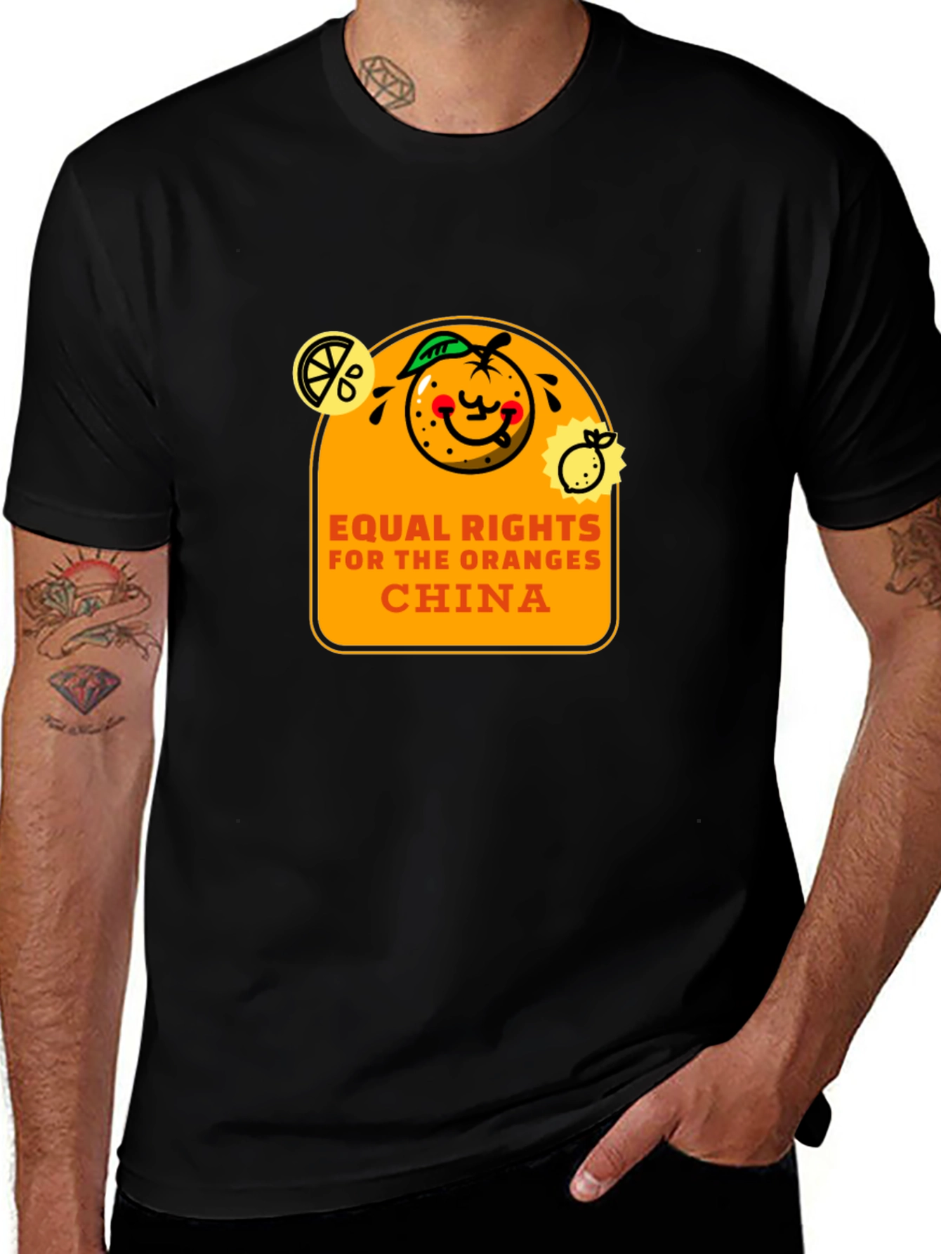 Variant 7 of Equal Rights for Oranges China T-Shirt