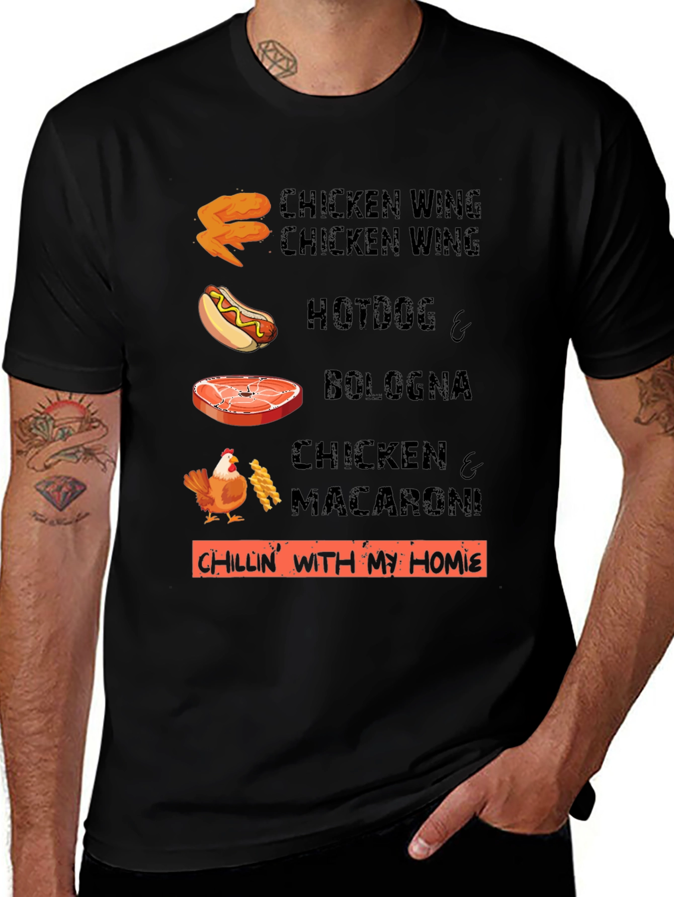Chillin' With My Homies Funny Food T-Shirt