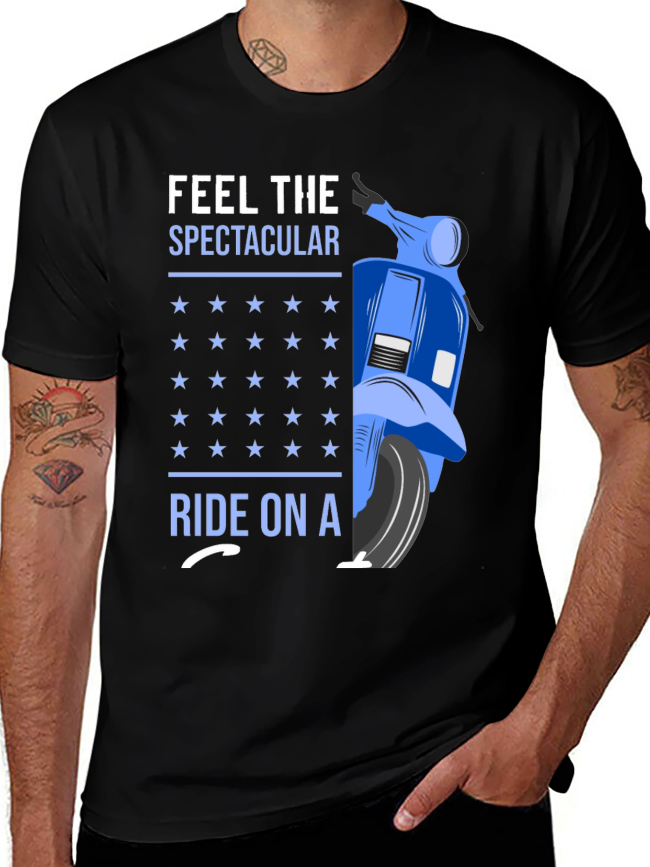 Variant 24 of Spectacular Ride T-Shirt - Motorcycle Design