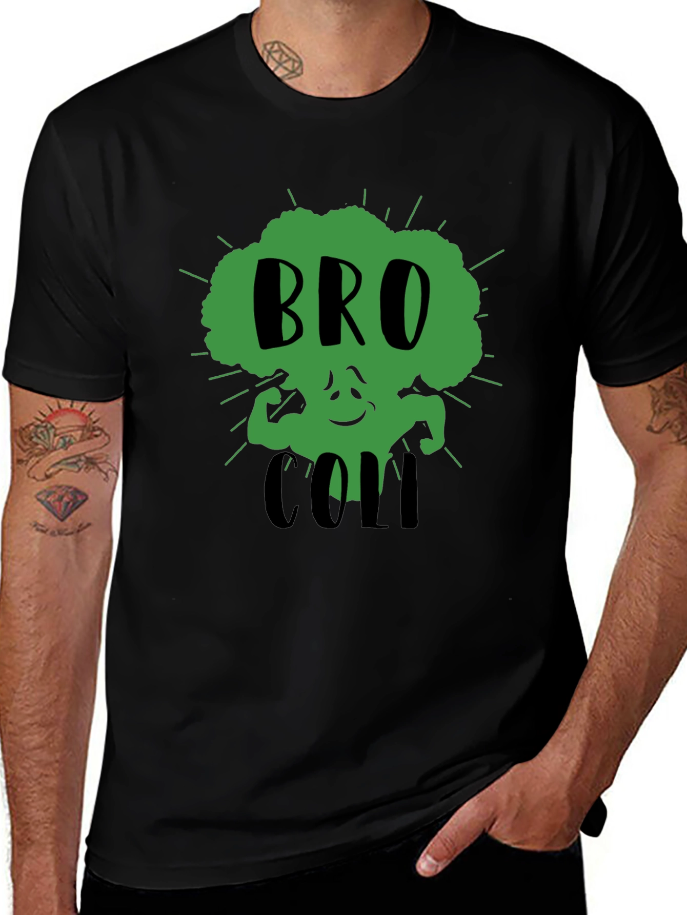 Variant 8 of Broccoli Gym T-Shirt - Strong Vegan Apparel