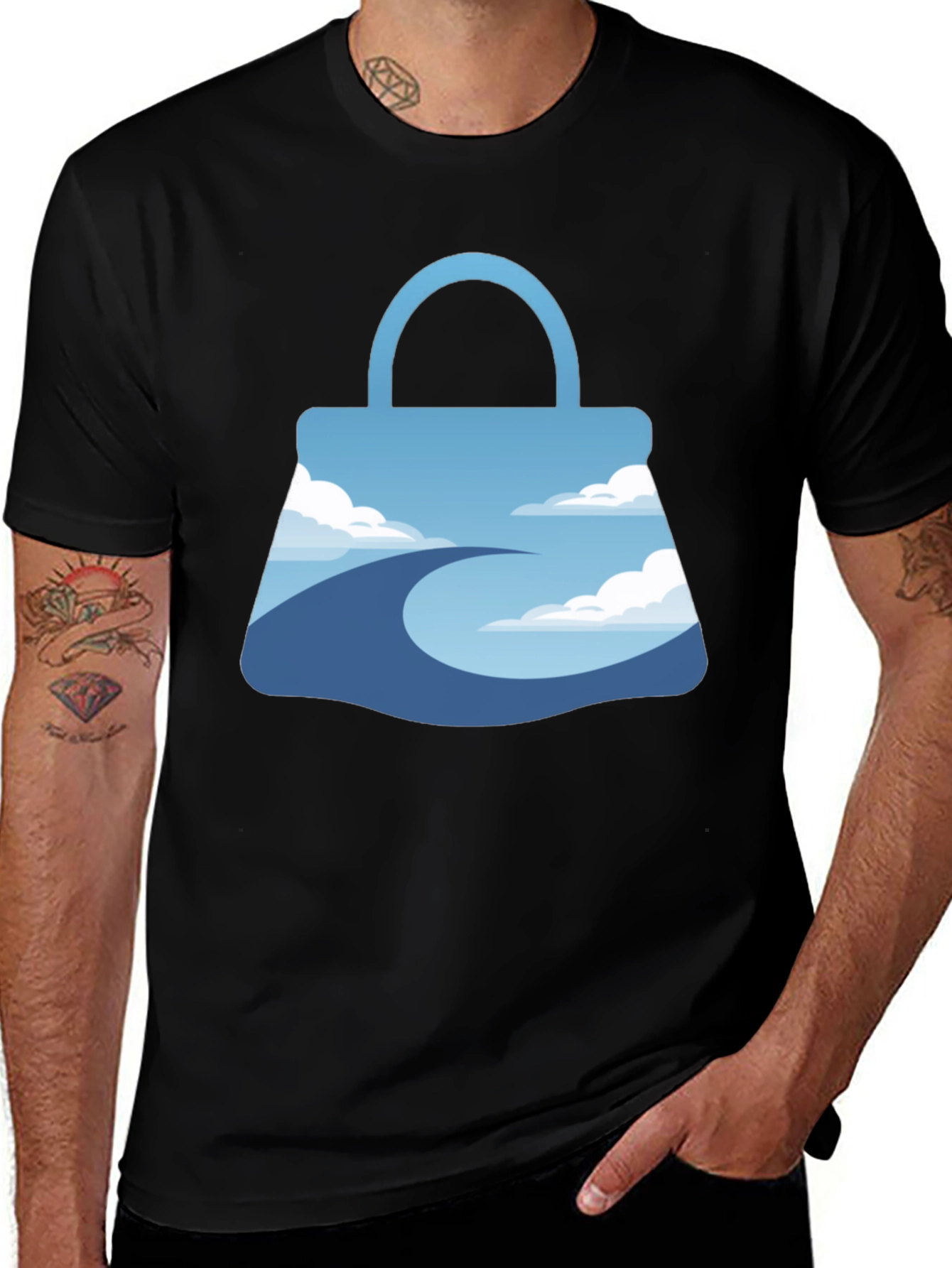 Variant 18 of Sky Road Graphic Tee - Modern Travel Shirt