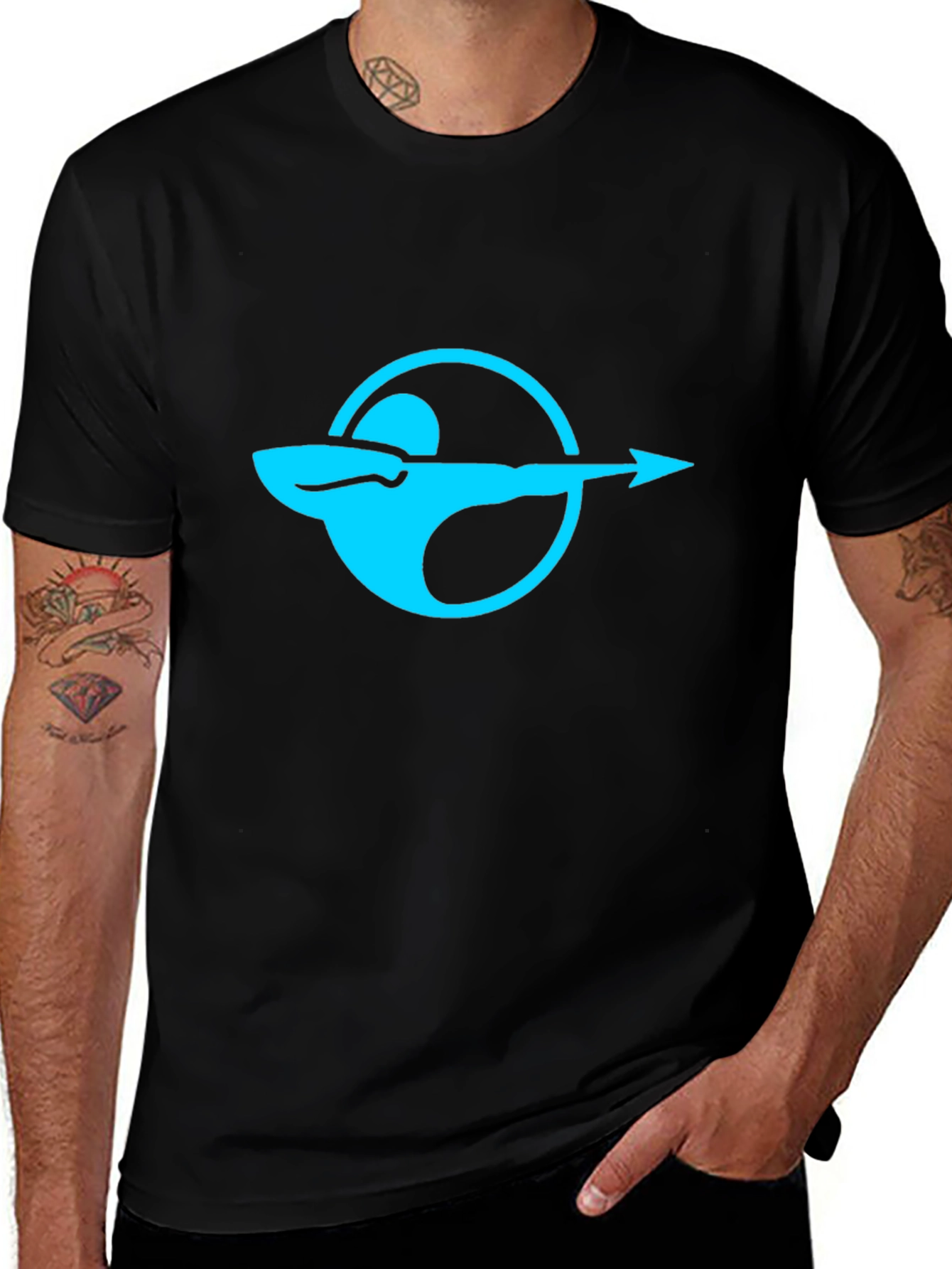 Variant 2 of Archer Logo Black T-Shirt