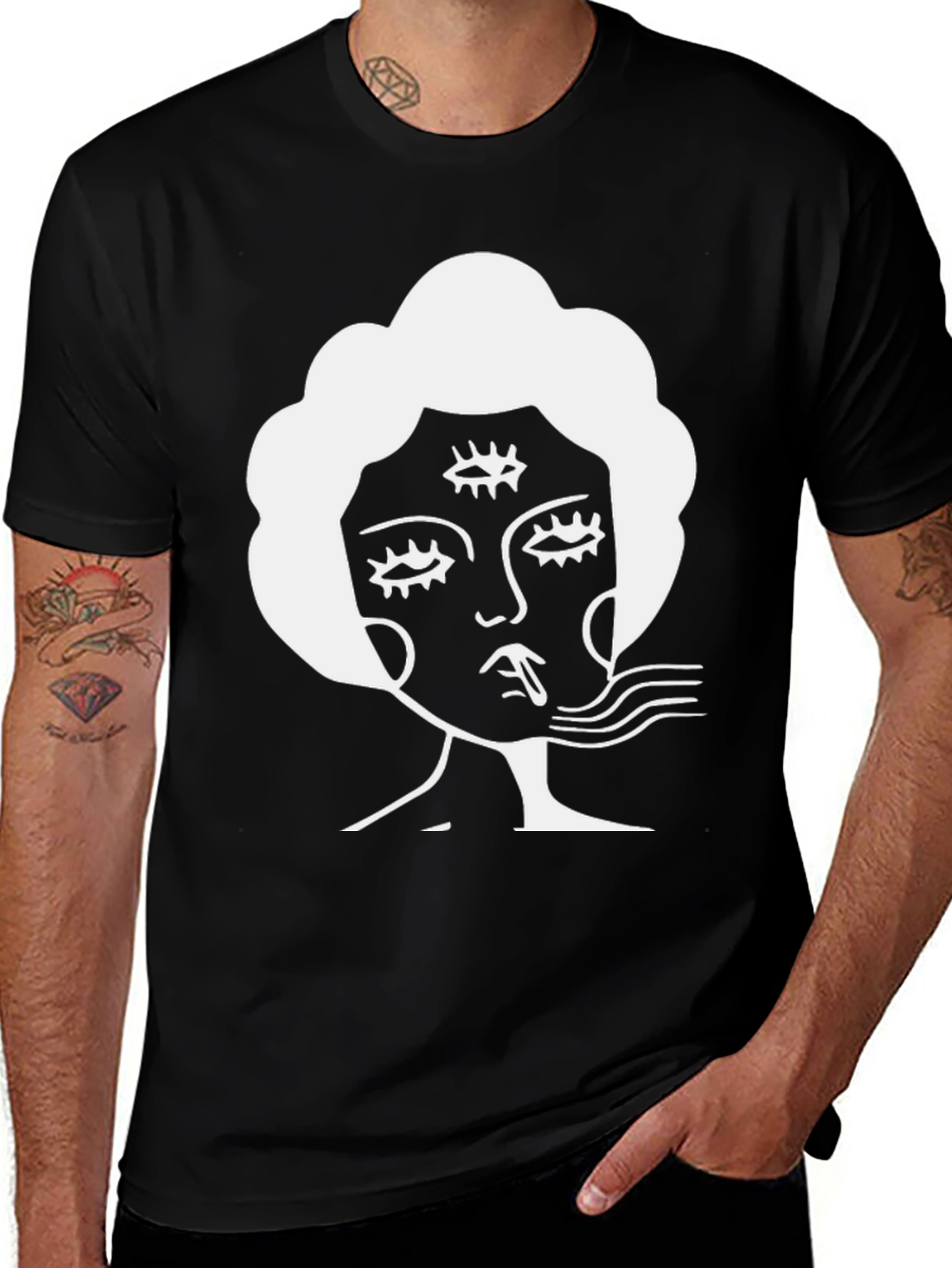 Variant 20 of Third Eye Portrait Graphic Tee
