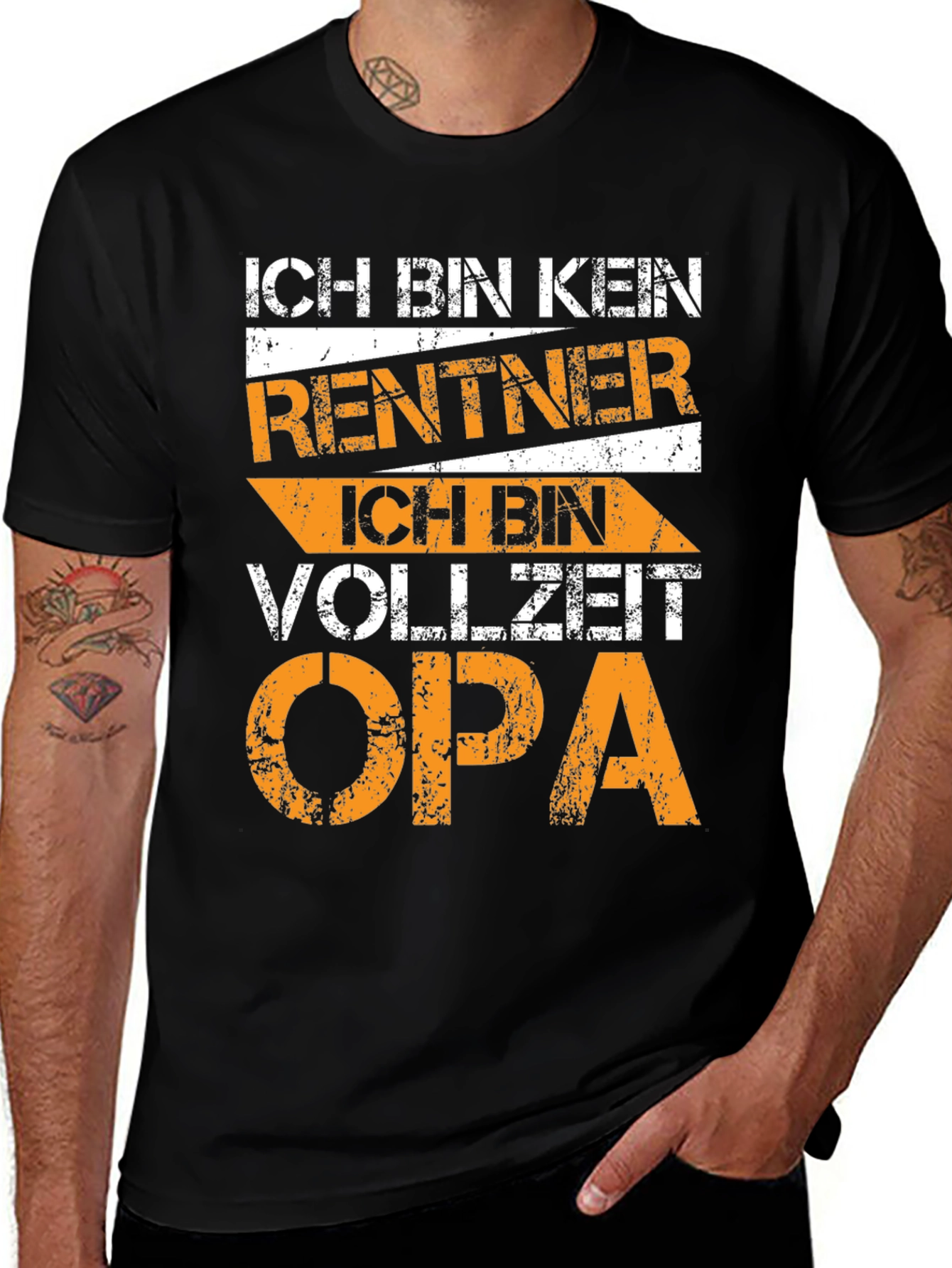Funny German Grandpa T-Shirt - Full-Time Opa