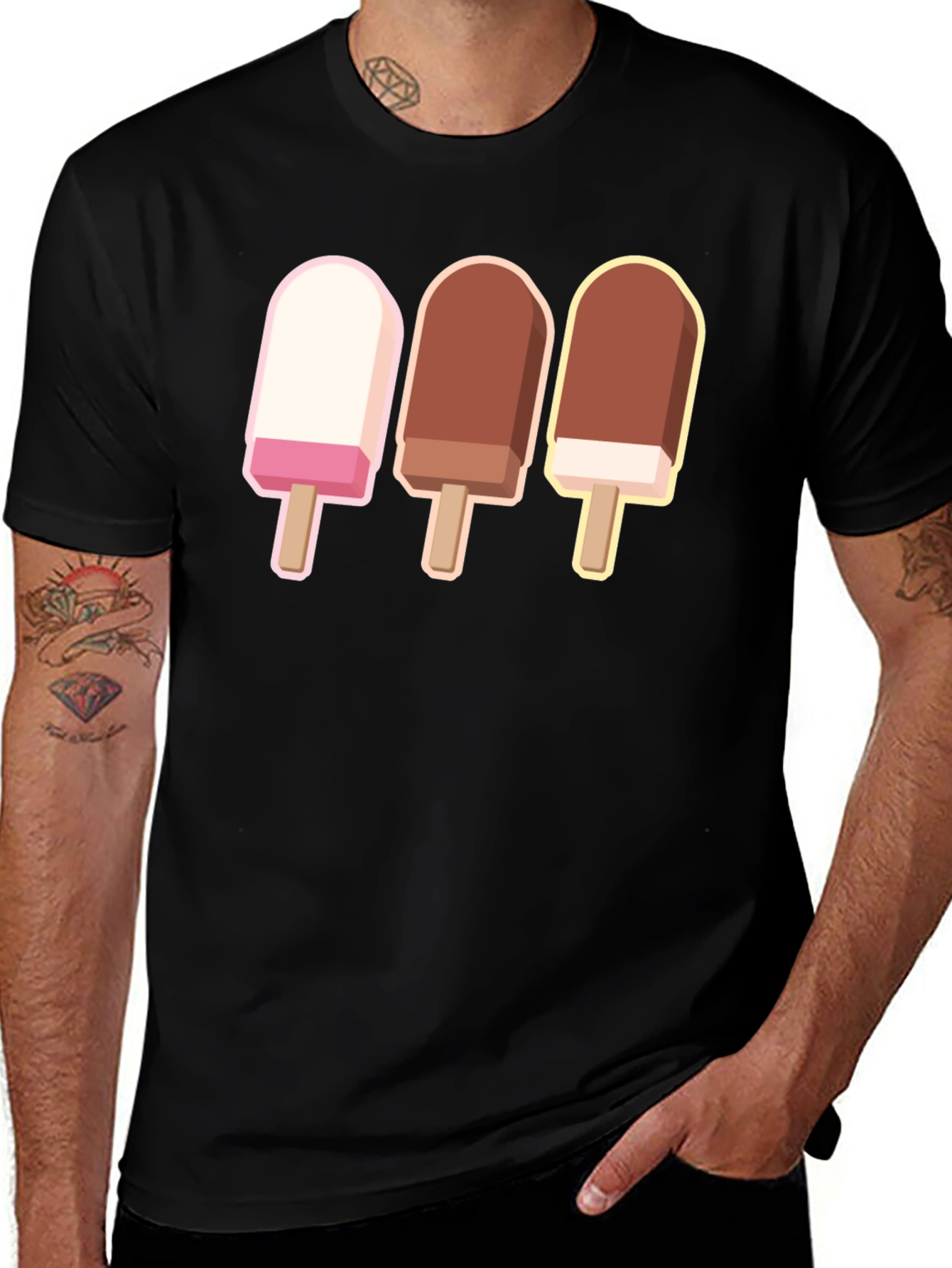 Variant 13 of Ice Cream Pops Graphic T-Shirt - Sweet Summer Style
