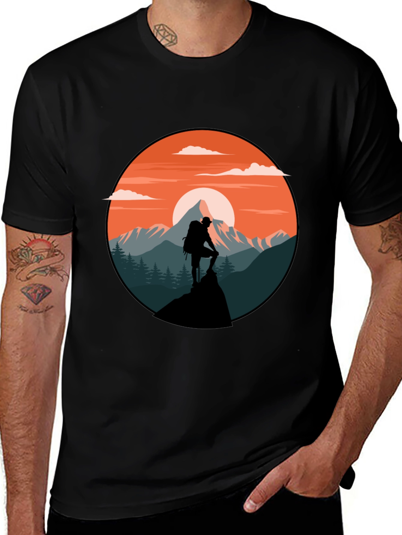 Variant 5 of Mountain Hiker Graphic T-Shirt