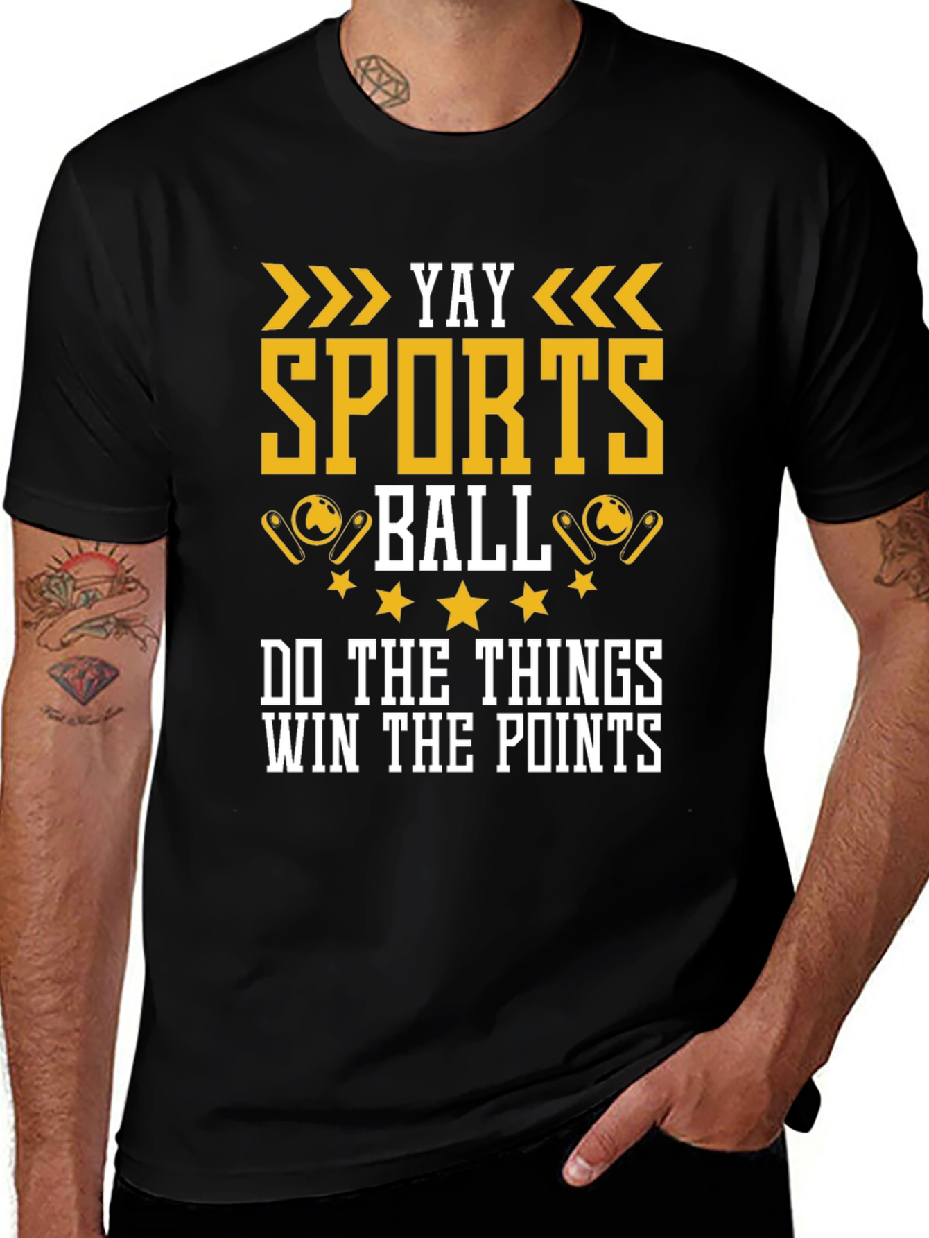 Variant 29 of Yay Sports Ball Graphic T-Shirt