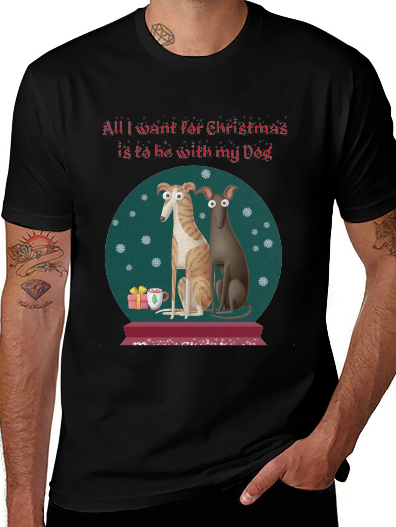 Dog Christmas T-Shirt, All I Want for Christmas is My Dog Tee
