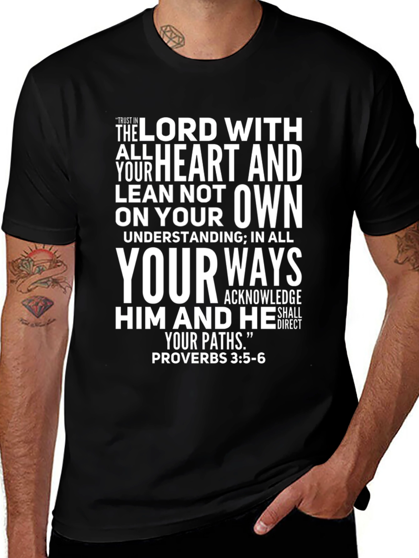 Trust in the Lord Graphic Tee - Proverbs 3:5-6