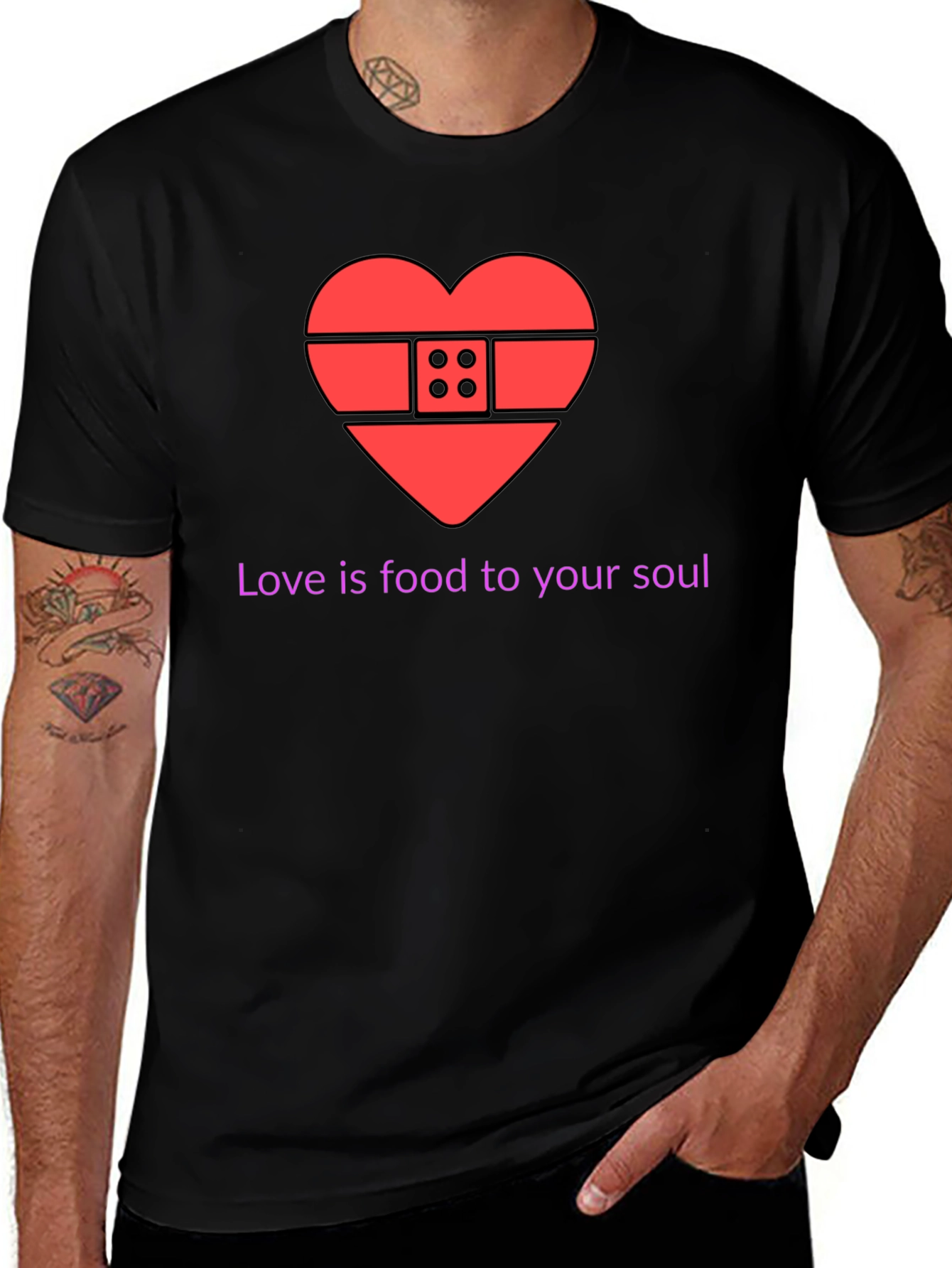 Variant 2 of Love is Food for Your Soul T-Shirt