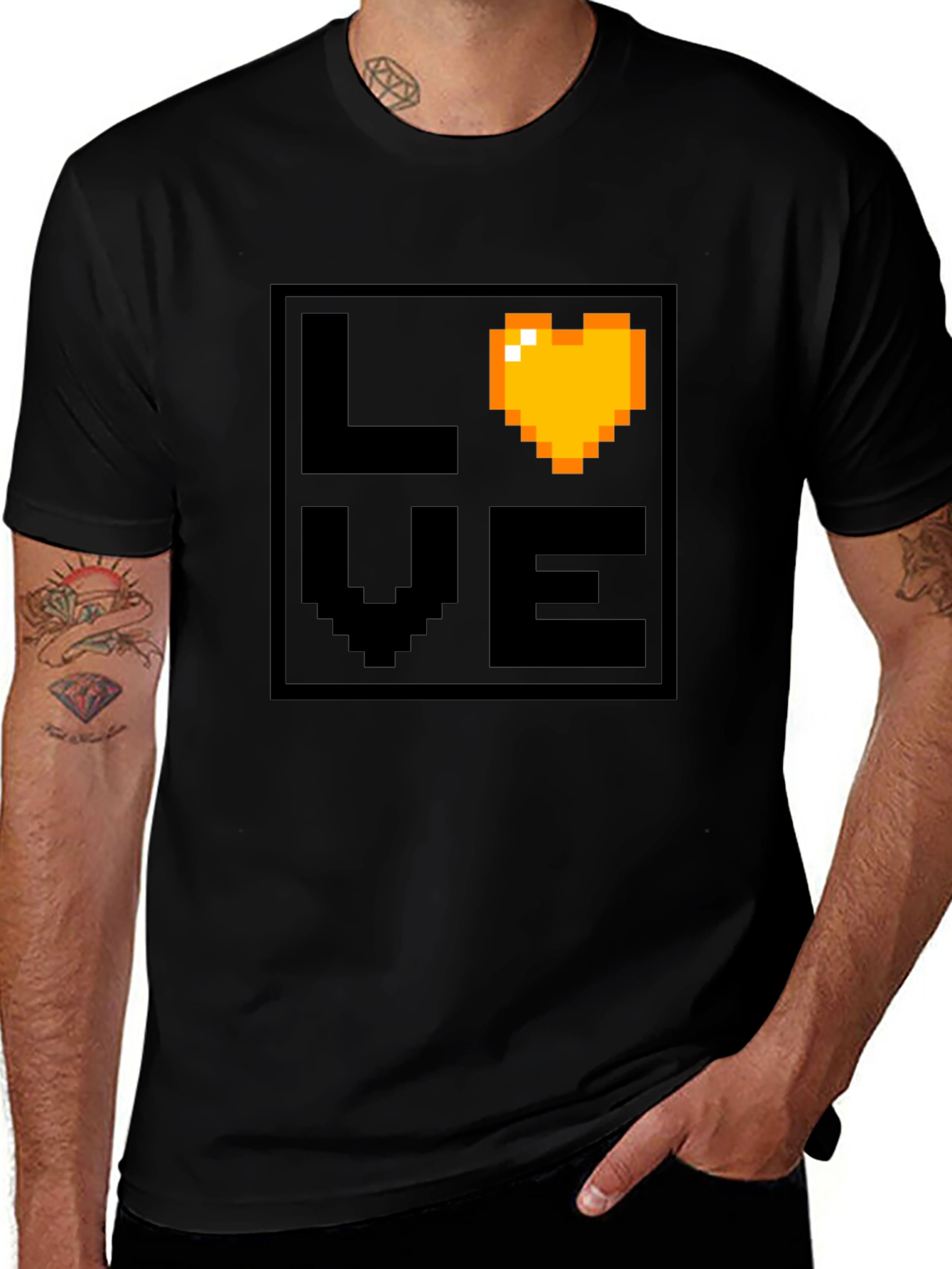 Variant 30 of Pixel Love T-Shirt - Retro Gaming Style