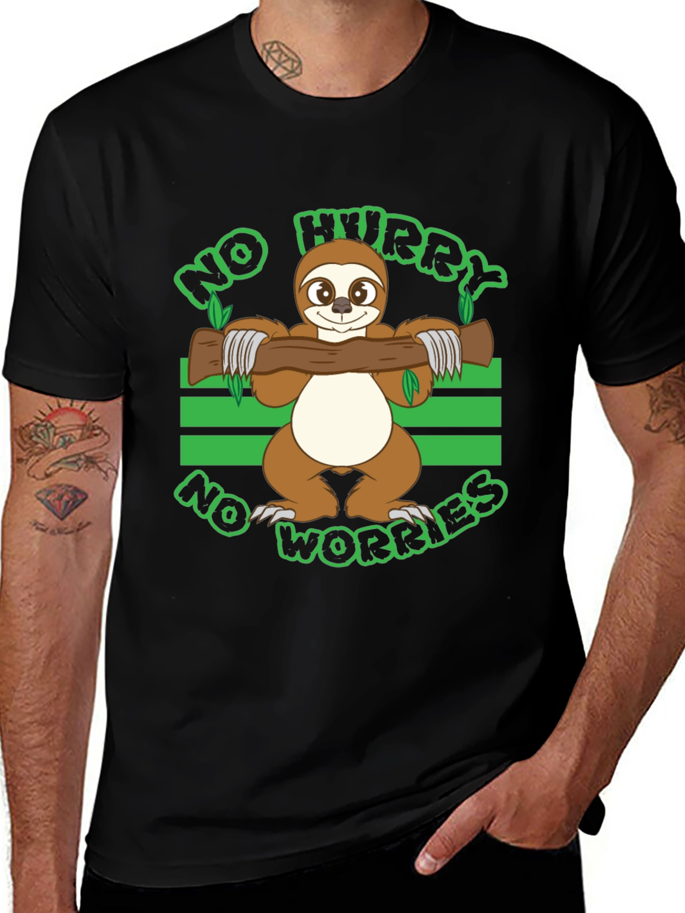 Variant 3 of No Hurry No Worries Sloth Graphic T-Shirt