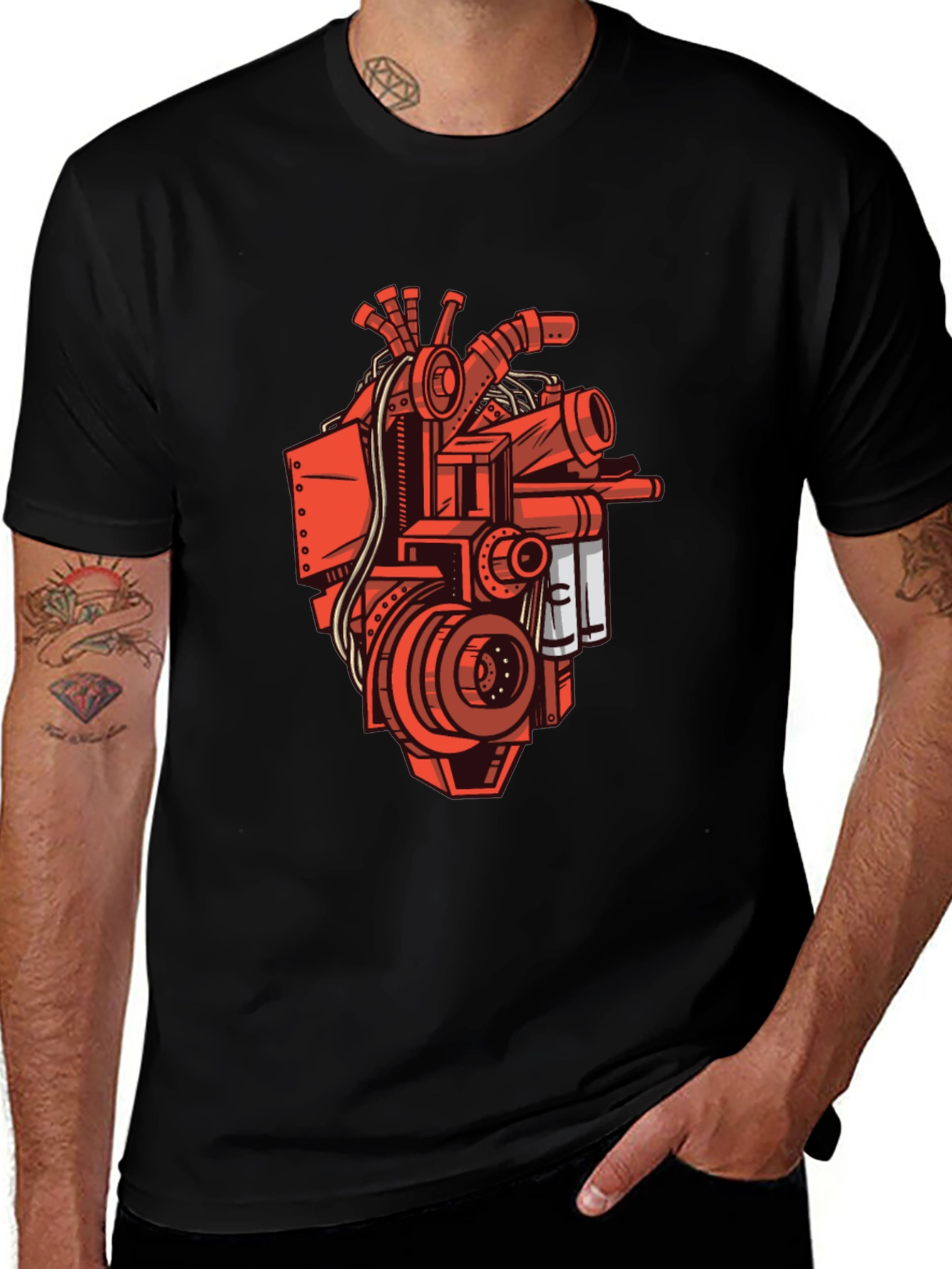 Variant 29 of Mechanical Heart Graphic T-Shirt