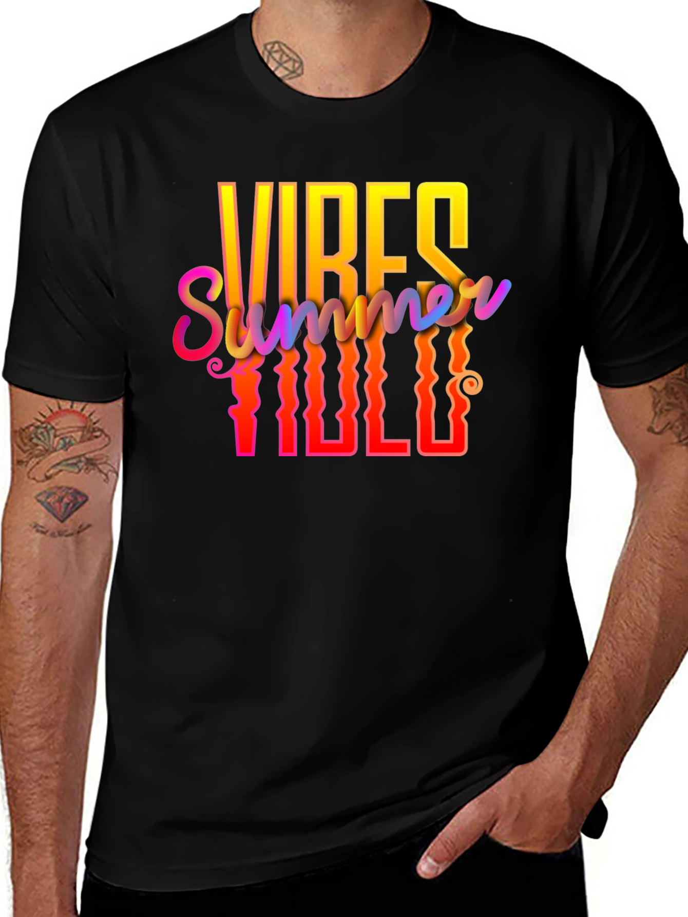 Variant 19 of Summer Vibes T-Shirt - Black