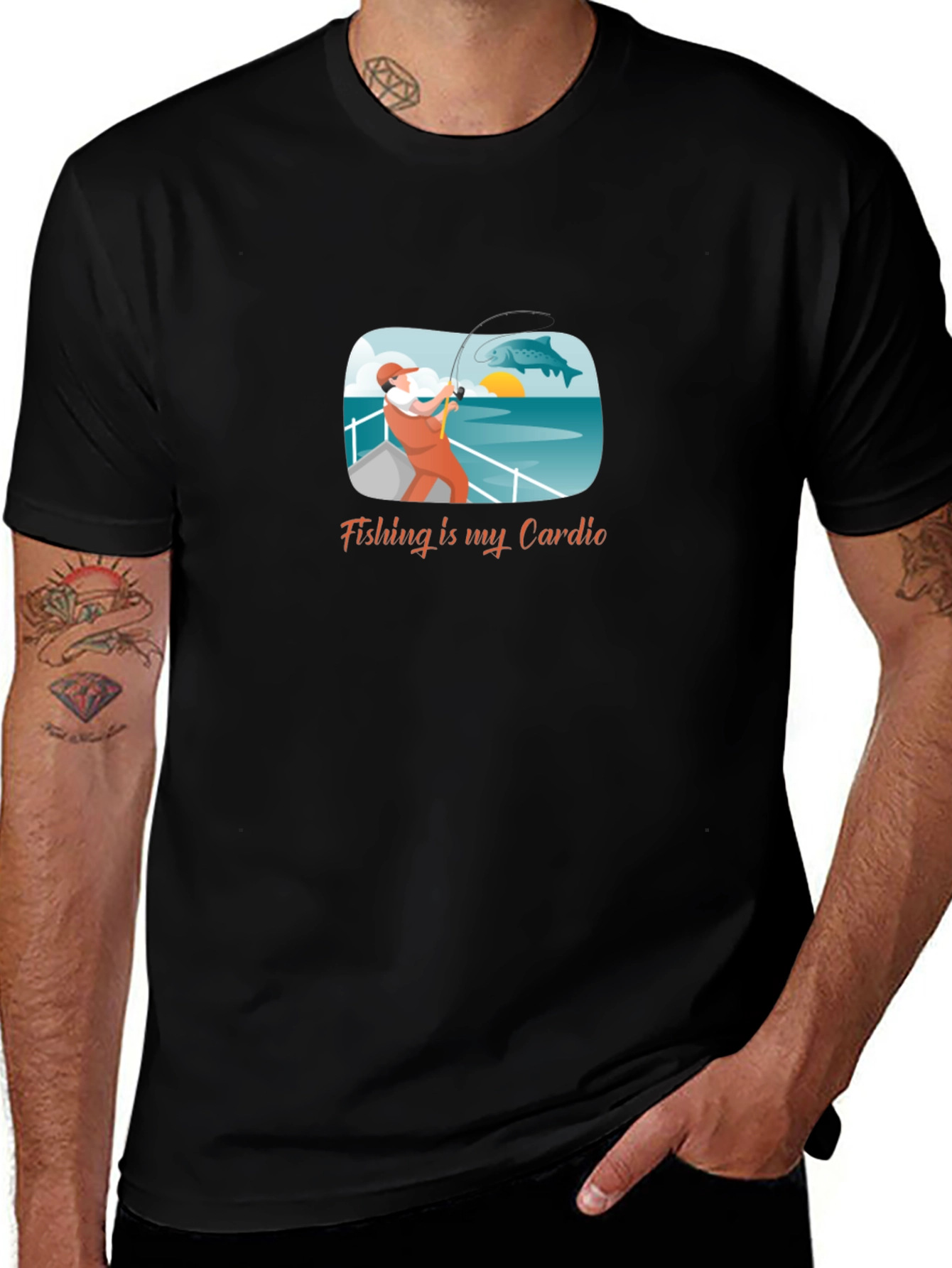 Variant 27 of Fishing is My Cardio T-Shirt
