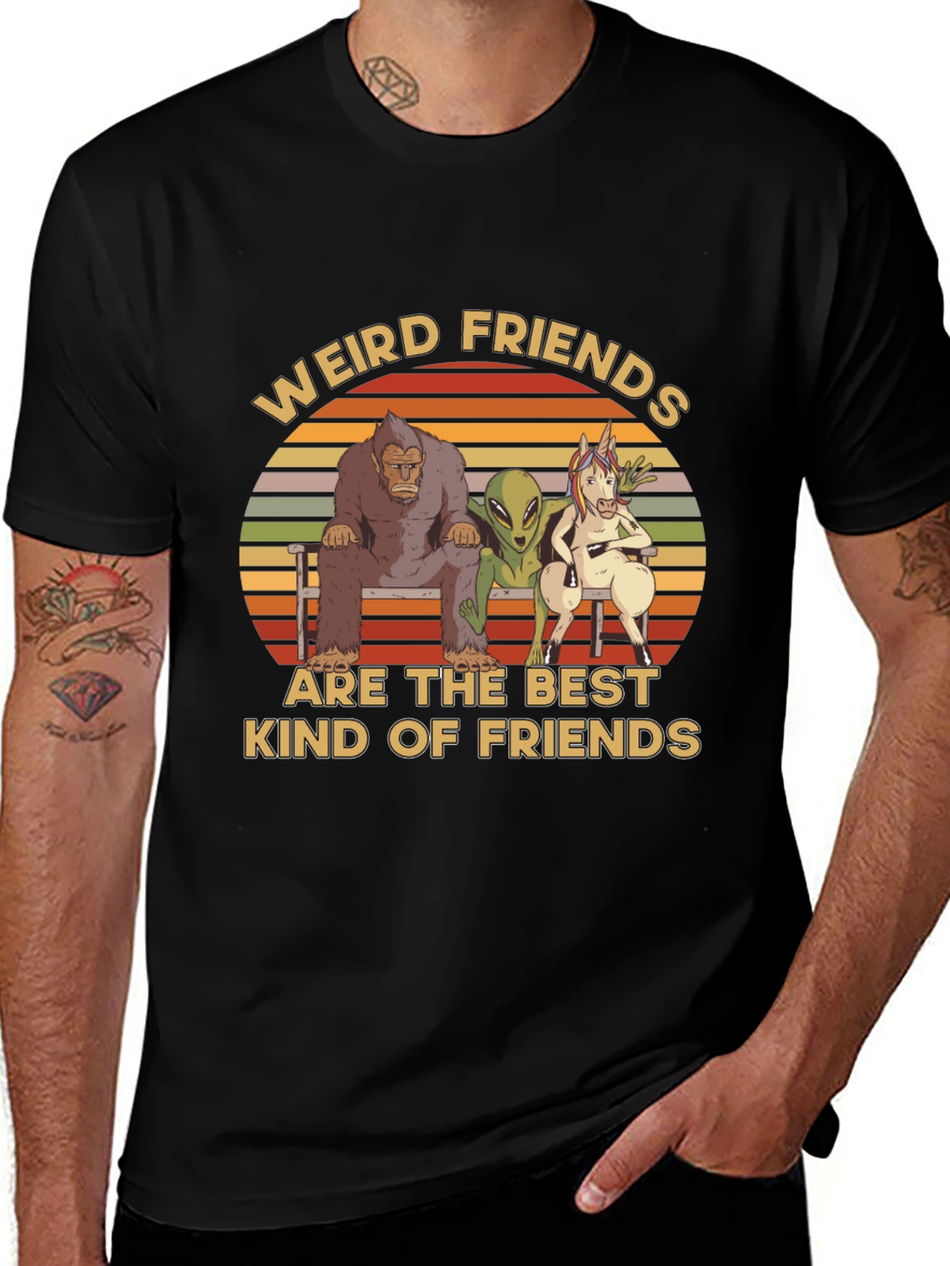 Variant 20 of Weird Friends Graphic Tee