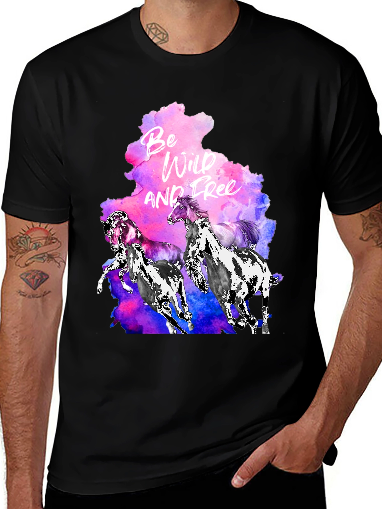 Variant 29 of Wild & Free Horses Graphic Tee