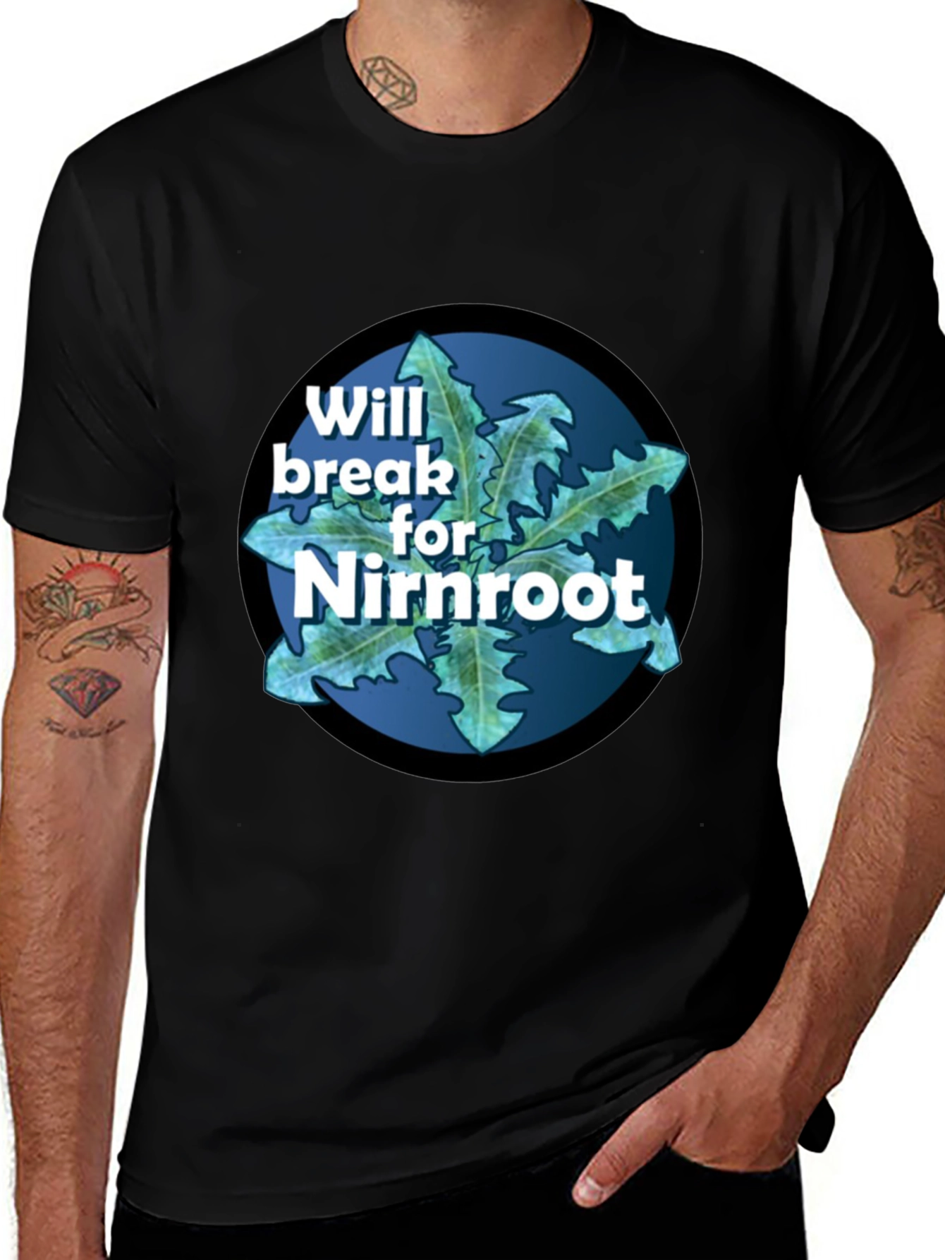 Variant 30 of Will Break For Nirnroot Black T-Shirt