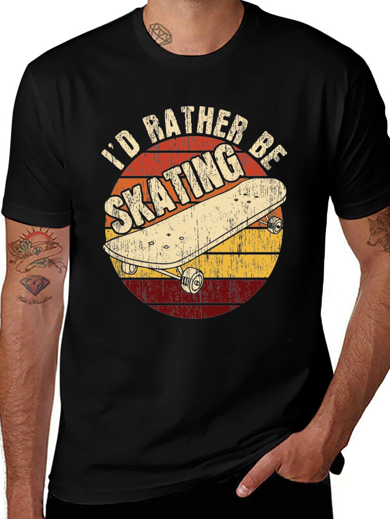 Variant 22 of I'd Rather Be Skating Graphic Tee