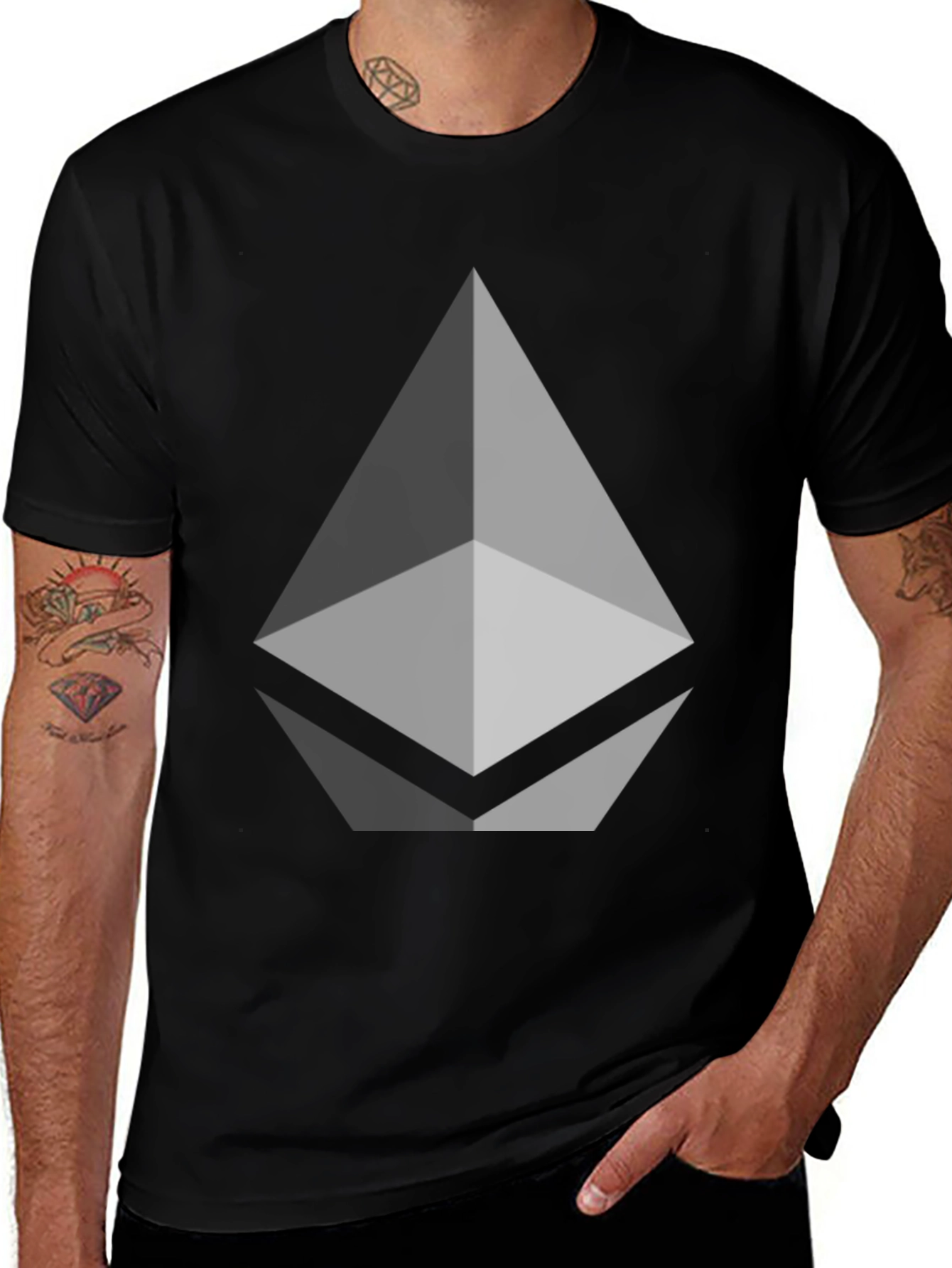 Ethereum Crypto Logo Graphic T-Shirt
