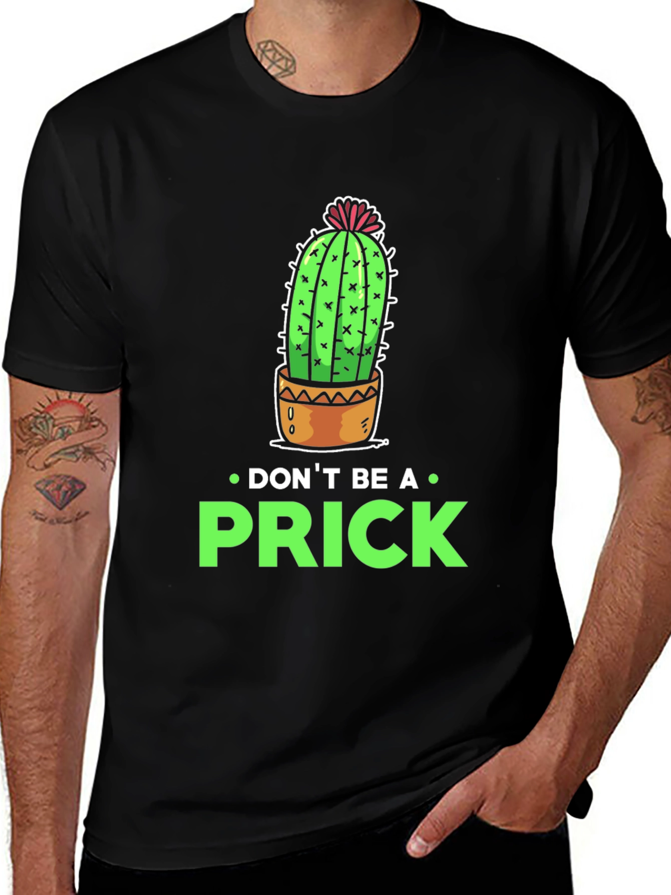 Variant 18 of Don't Be a Prick Cactus Graphic T-Shirt