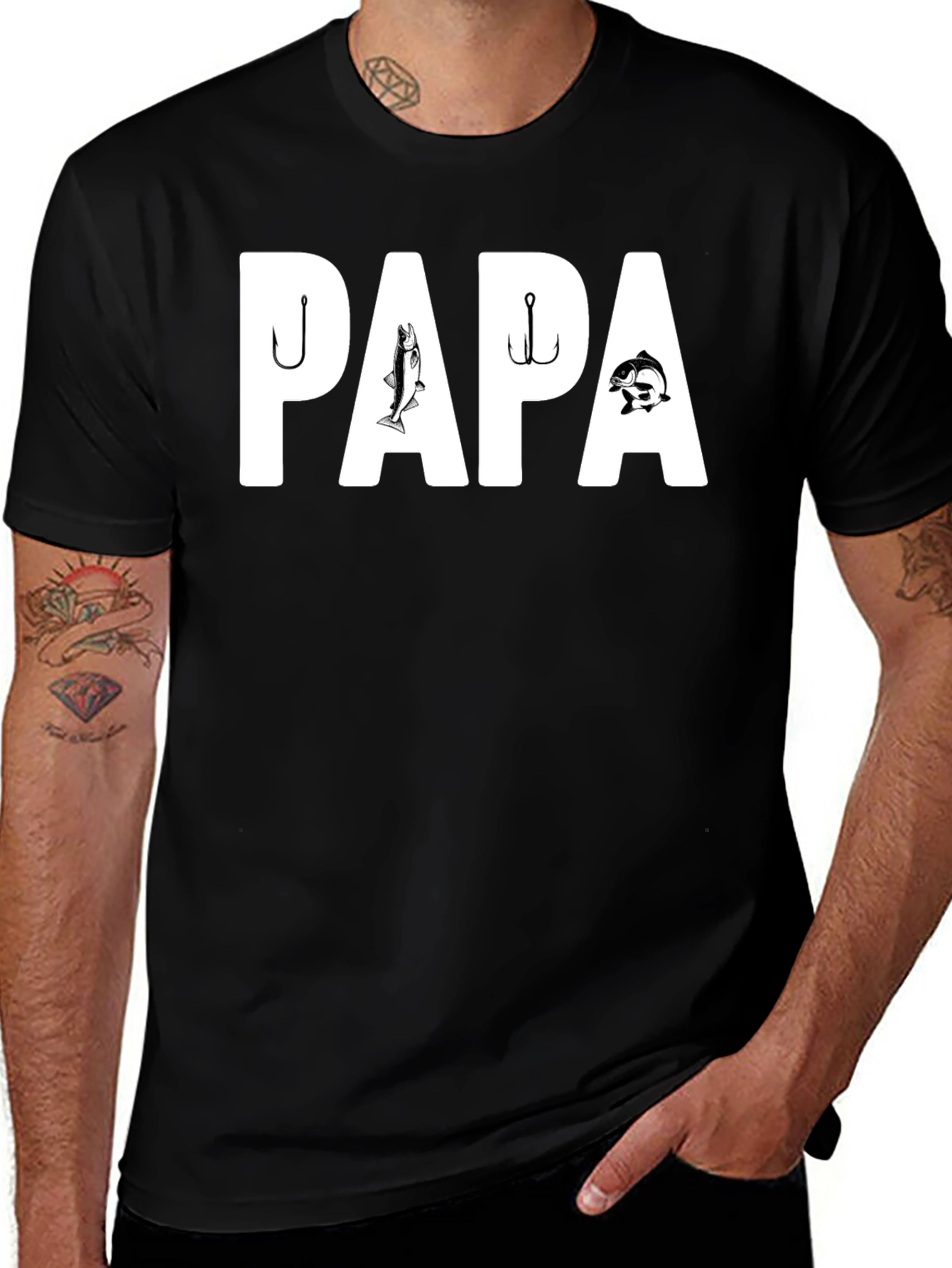 Variant 20 of Fishing Papa T-Shirt - Father's Day Gift