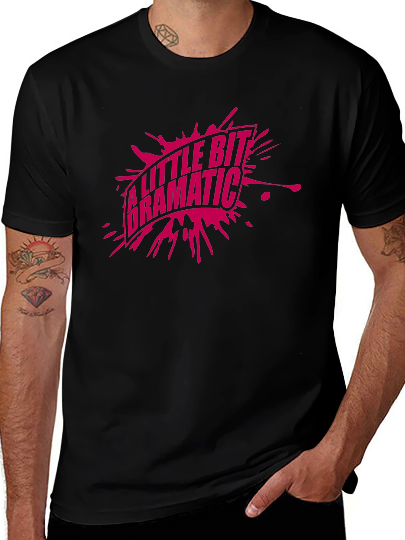 Variant 3 of A Little Bit Dramatic Graphic T-Shirt