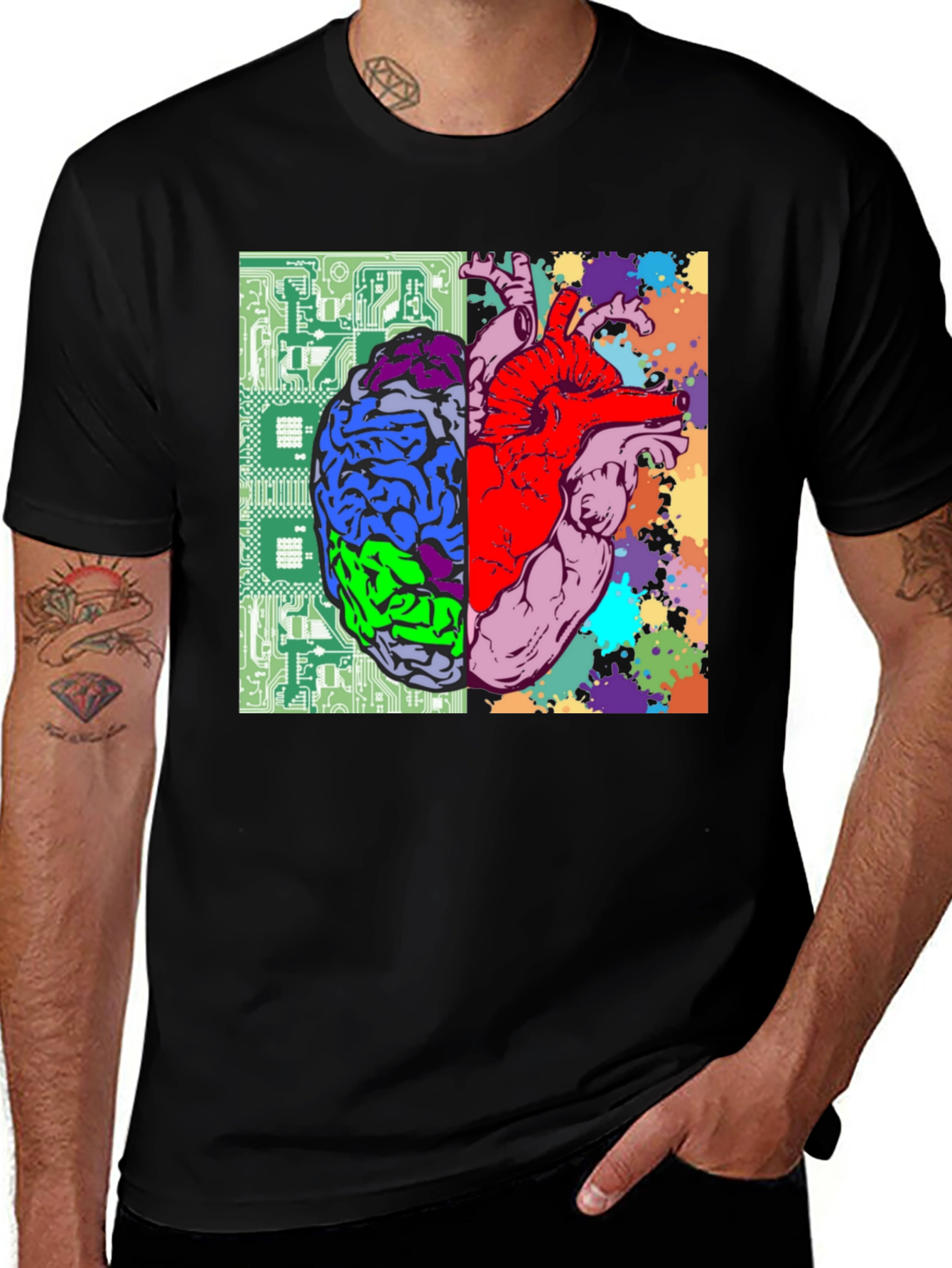 Variant 24 of Brain Heart Logic T-Shirt