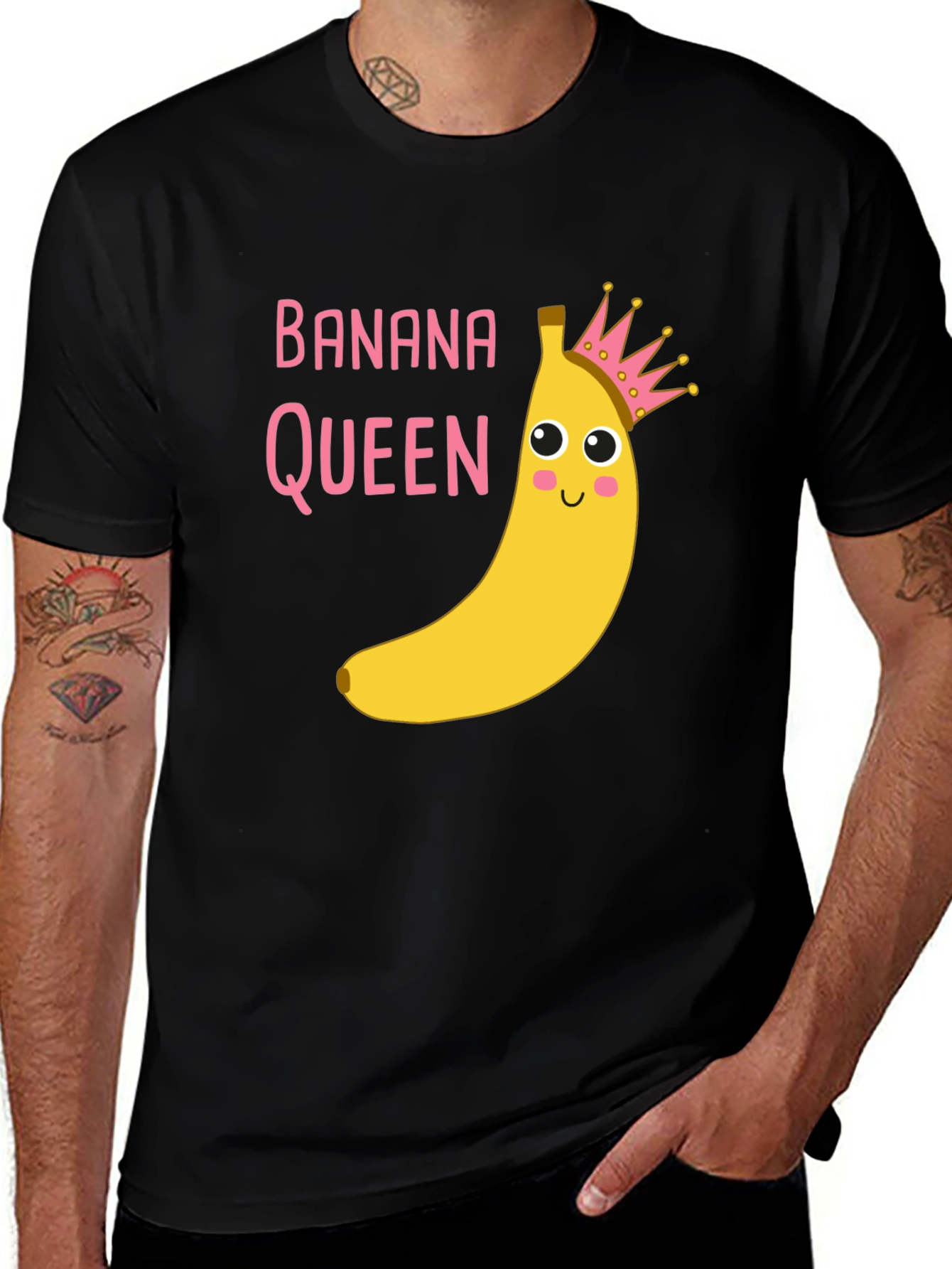 Variant 10 of Banana Queen Black T-Shirt