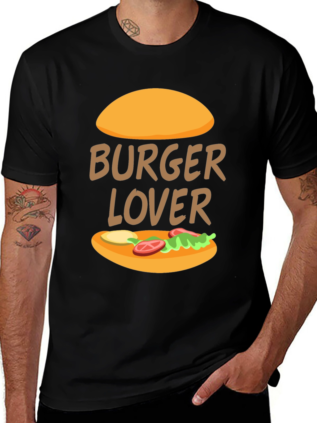 Variant 11 of Burger Lover Graphic Tee - Casual Comfort