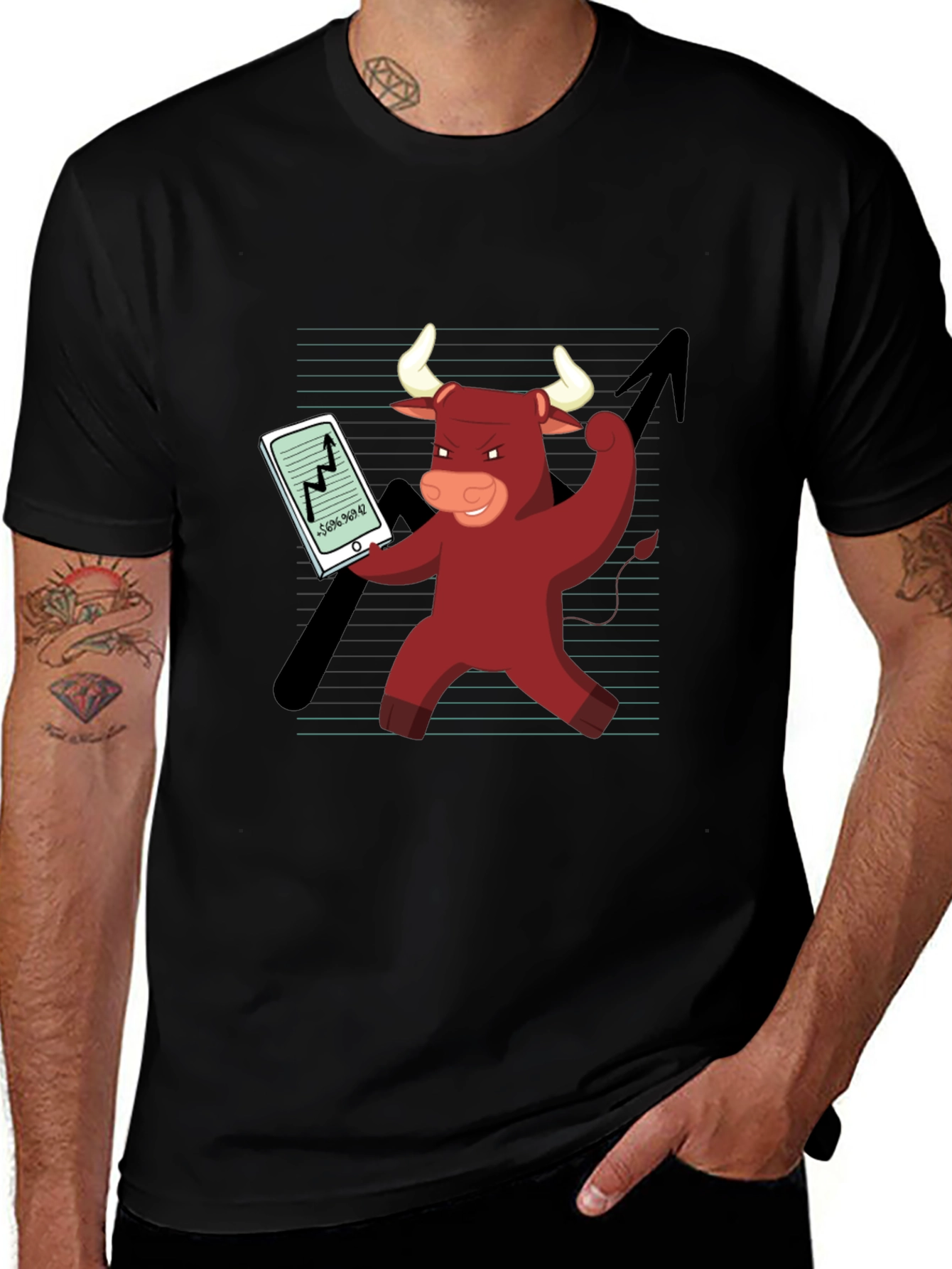 Variant 17 of Bull Market Graphic Tee - Stock Investor T-Shirt