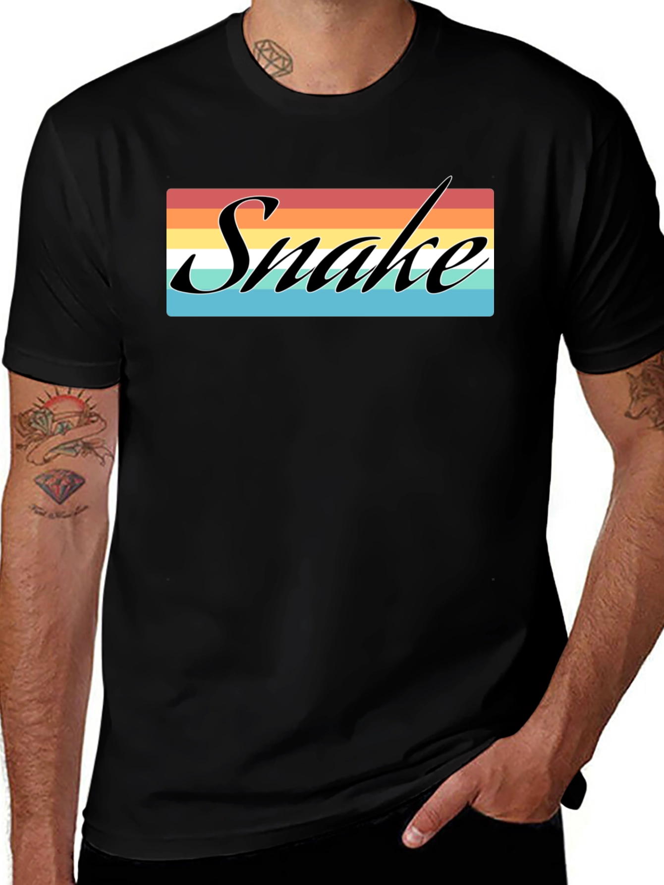 Retro "Snake" T-Shirt - Classic Design
