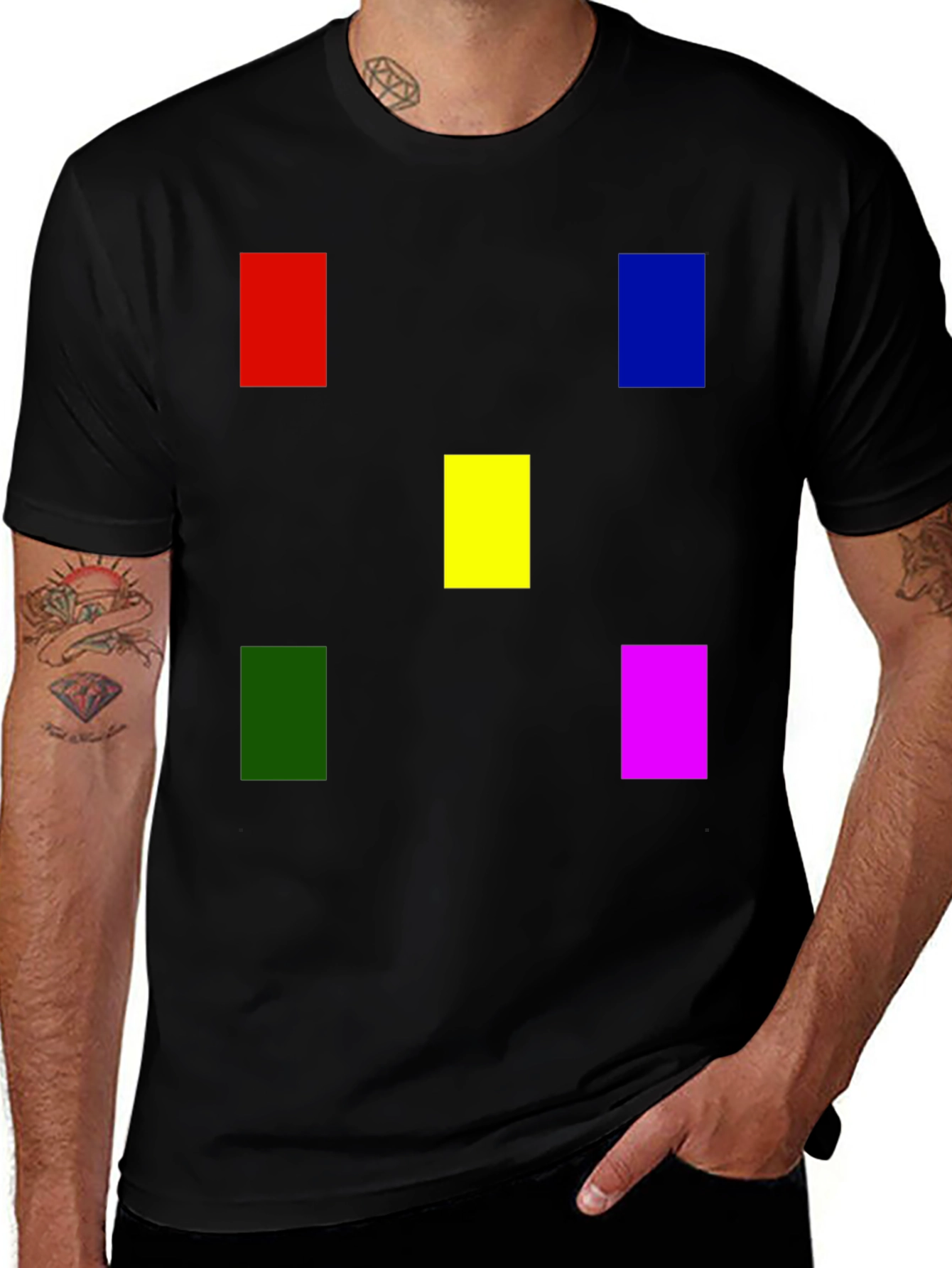 Variant 14 of Modern Color Block T-Shirt - Bold Graphic Tee