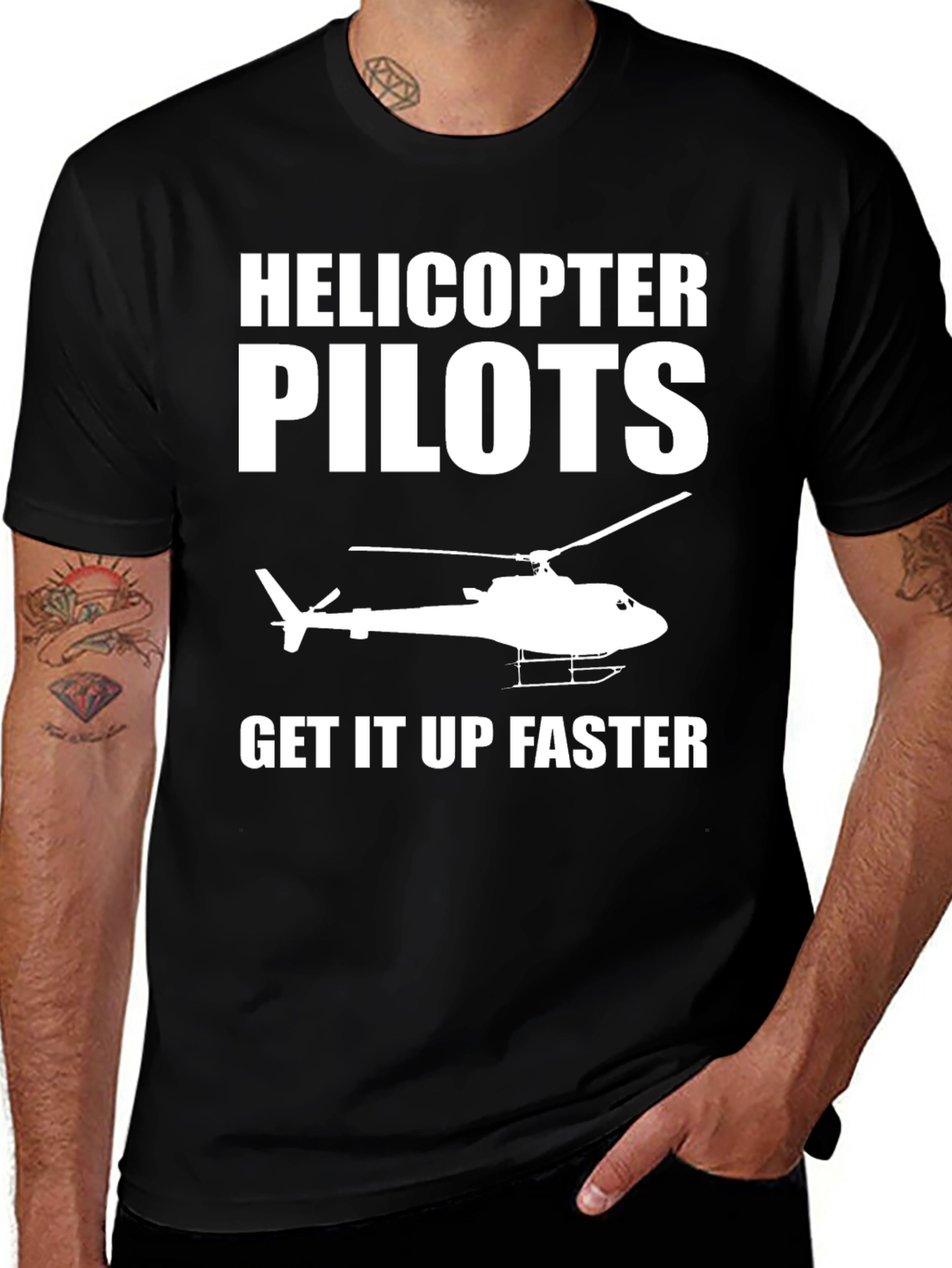 Variant 3 of Helicopter Pilot Novelty T-Shirt