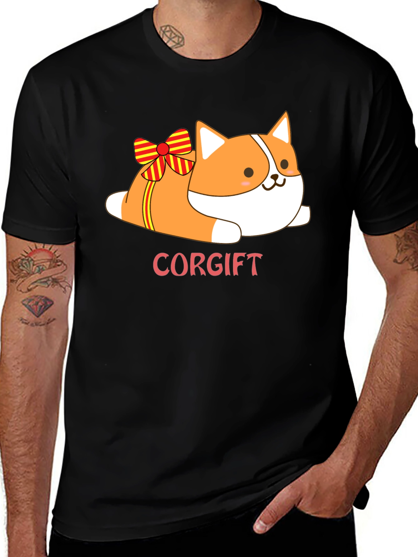 Variant 20 of Corgi Gift T-Shirt - Cute Cartoon Dog Tee