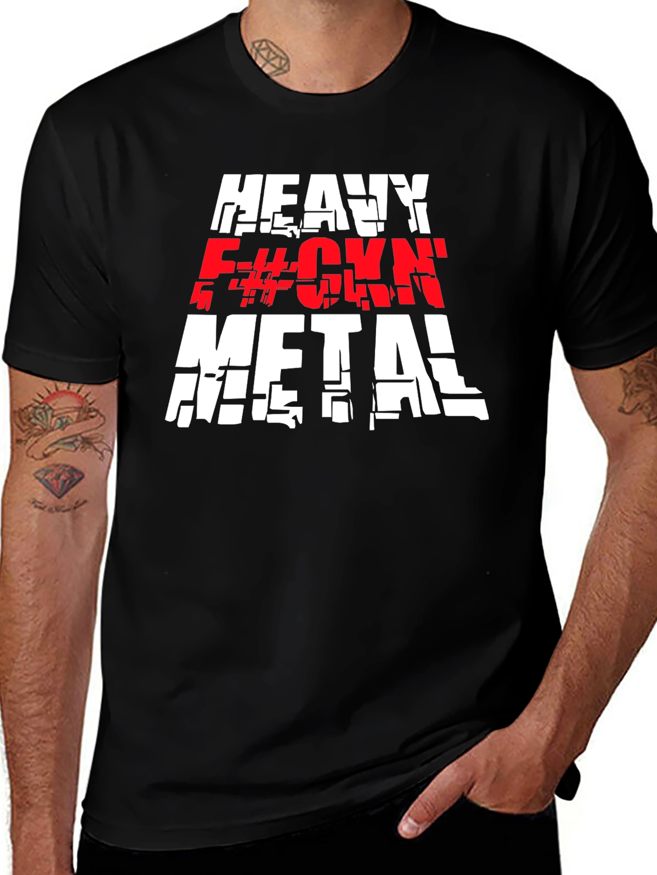 Variant 5 of Heavy F*CKN' Metal Graphic Tee